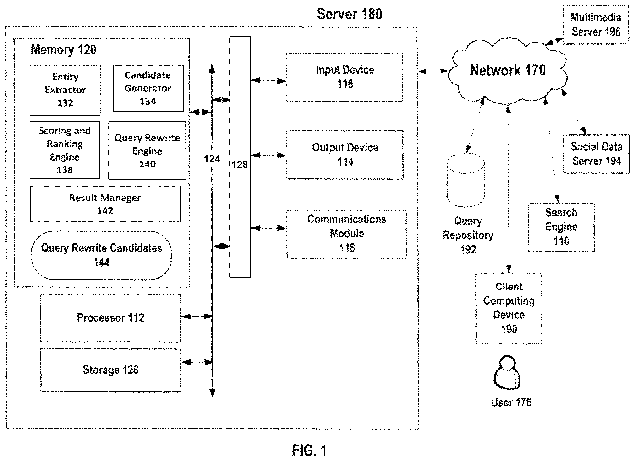 Patent US12579152 Figure 1 – Contextual search on multimedia content