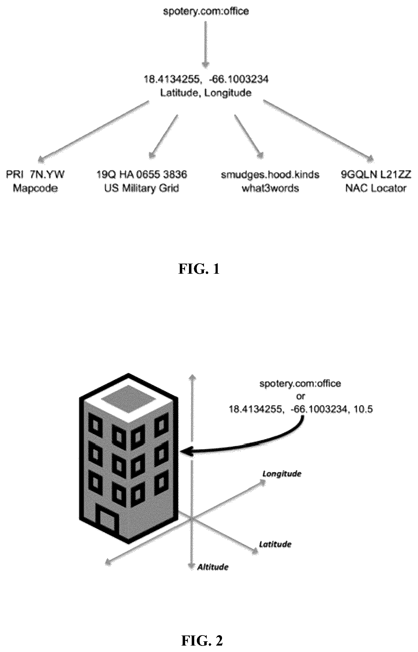 Patent US12579172 Figure 1 – Geolocation name system