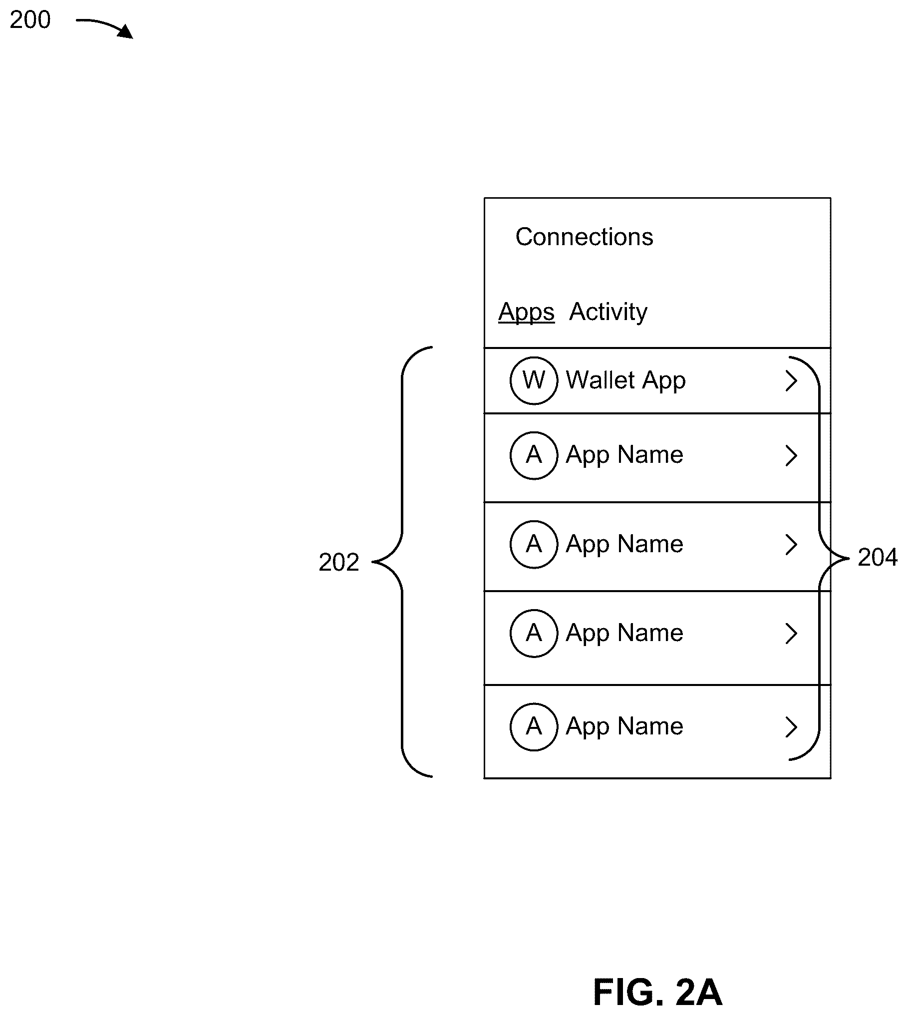 Patent US12579316 Figure 6 – Unlinking accounts from applications