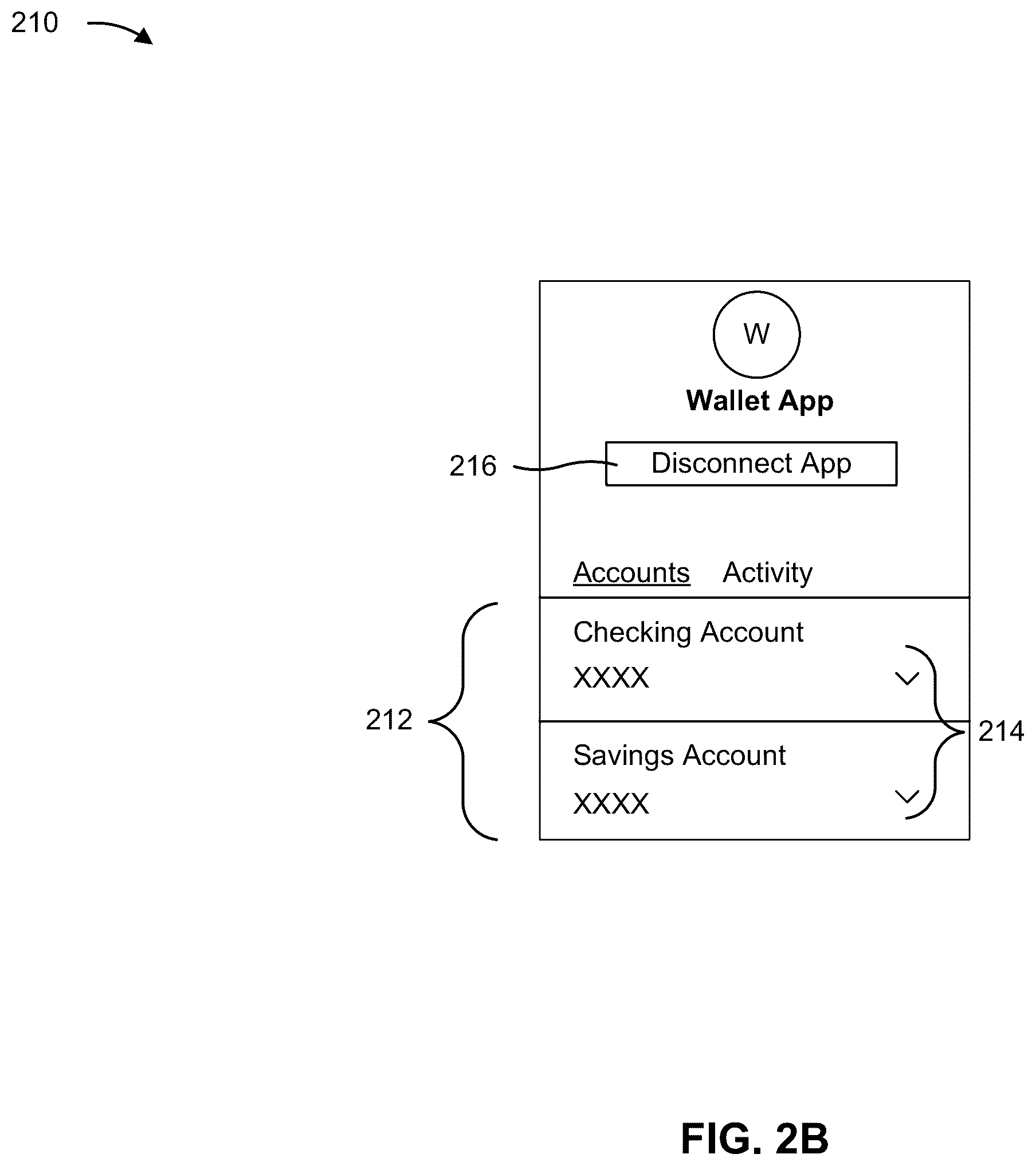 Patent US12579316 Figure 7 – Unlinking accounts from applications
