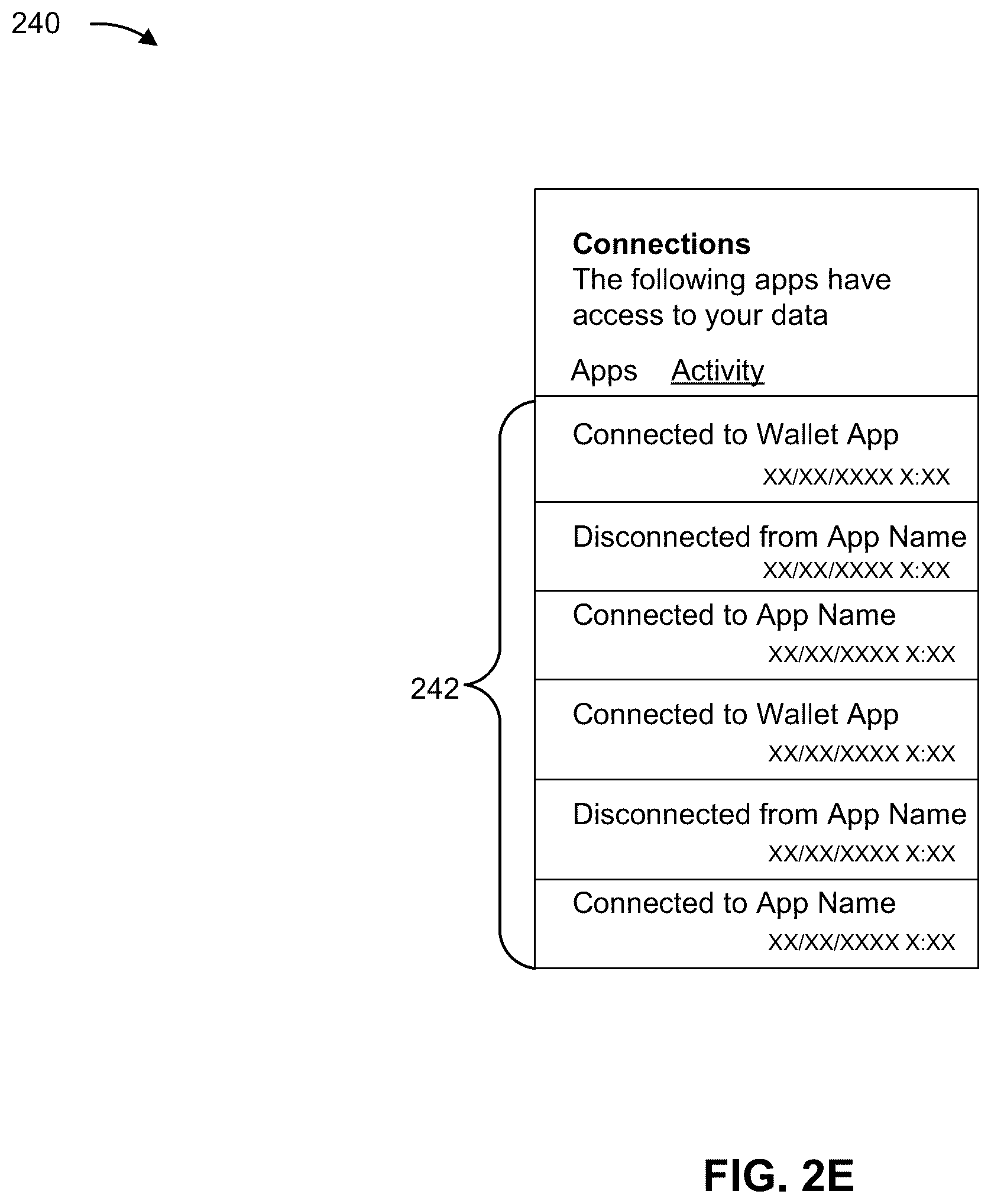 Patent US12579316 Figure 10 – Unlinking accounts from applications