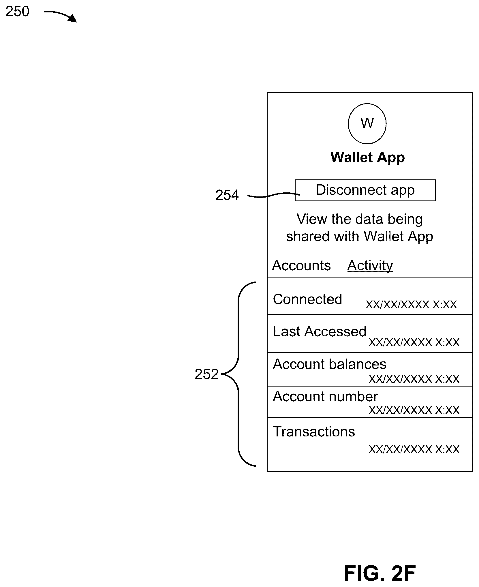Patent US12579316 Figure 11 – Unlinking accounts from applications