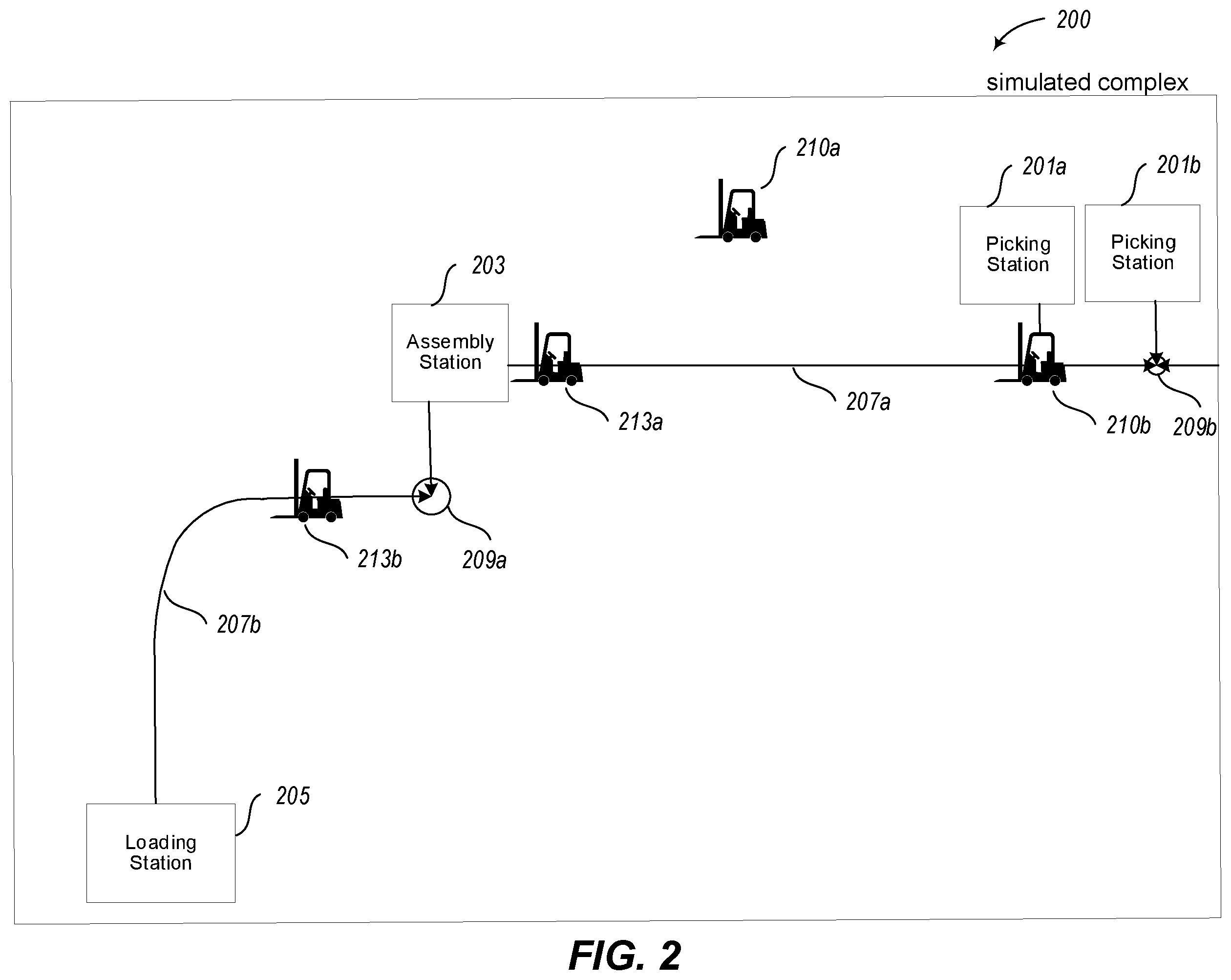 Patent US12579338 Figure 2 – Transitioning simulation entities between smart entity status and discrete entity status