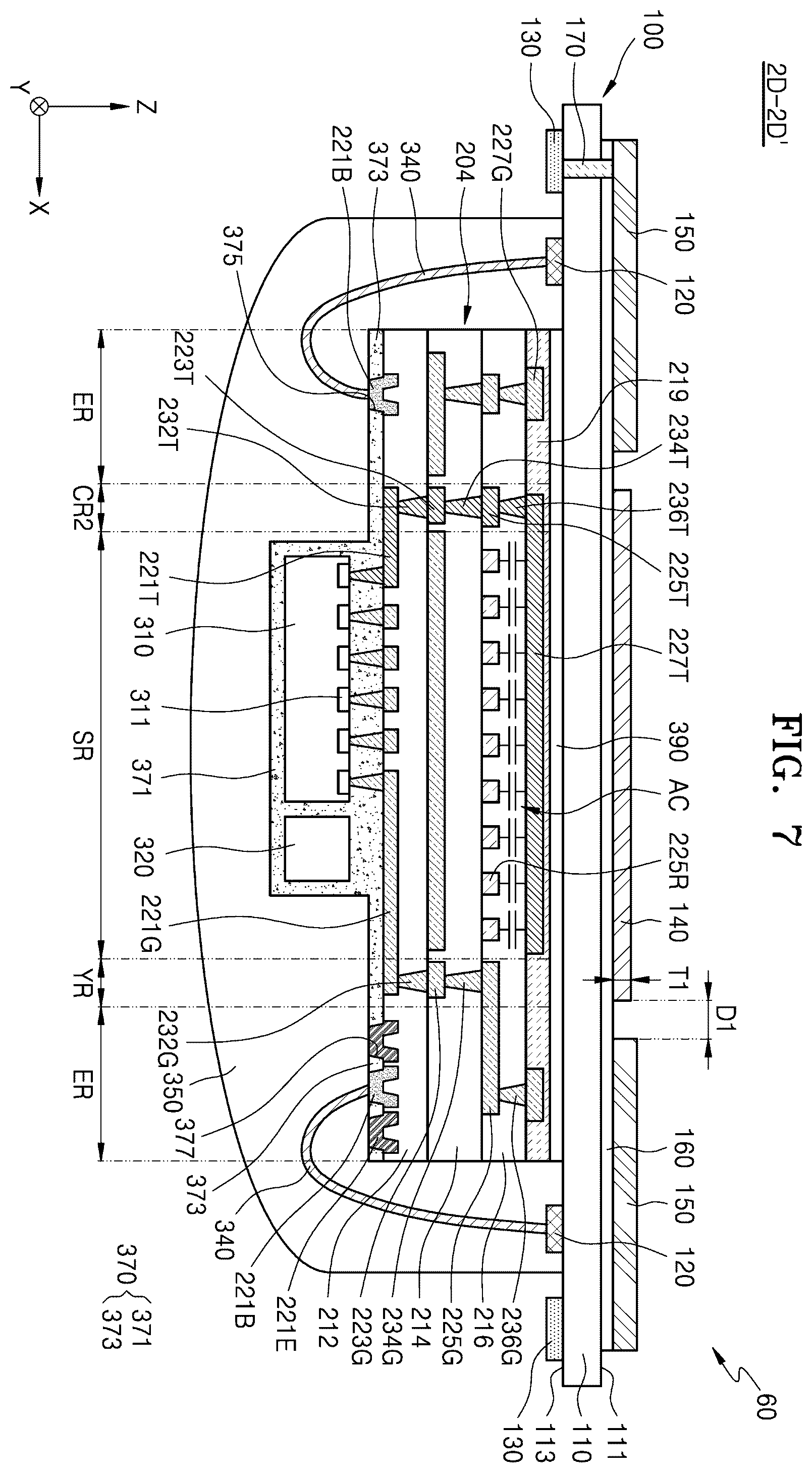 Patent US12579398 Figure 11 – Fingerprint sensor package and smart card including the same