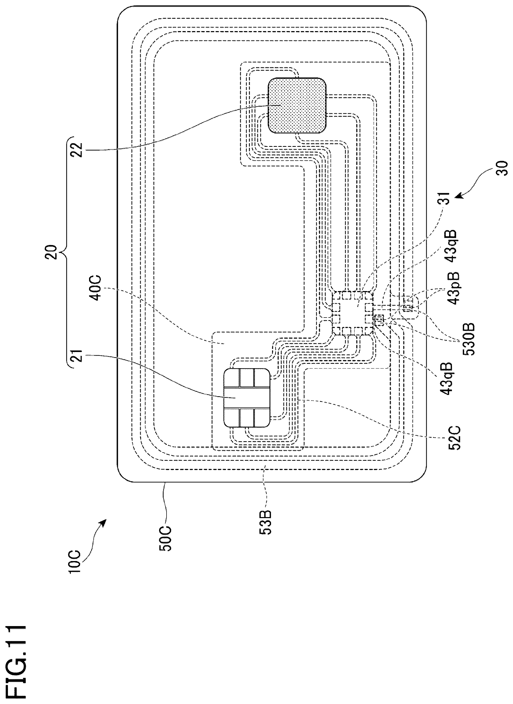 Patent US12579400 Figure 11 – Inlet and card medium