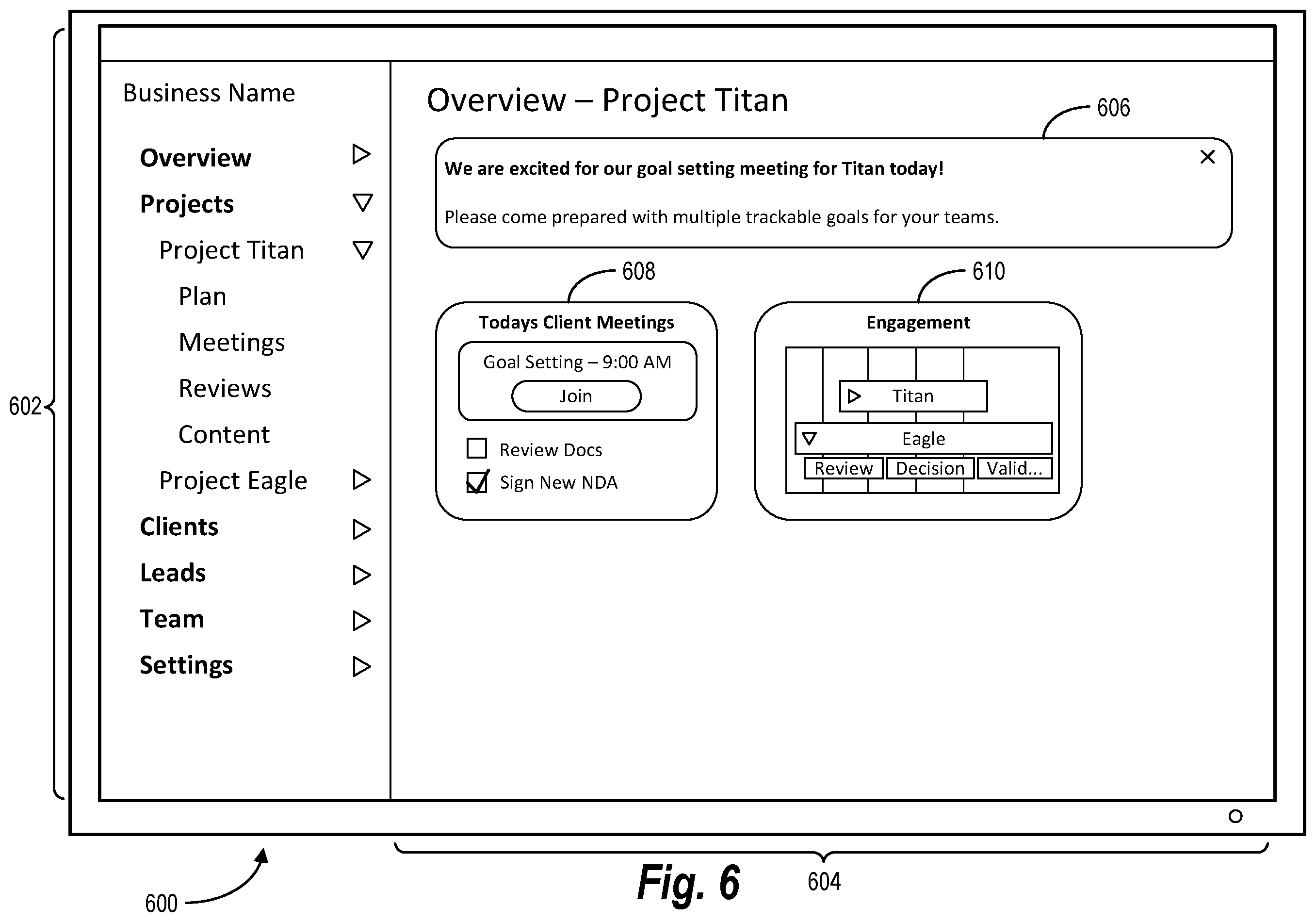 Patent US12579490 Figure 6 – Generating suggestions within a data integration system