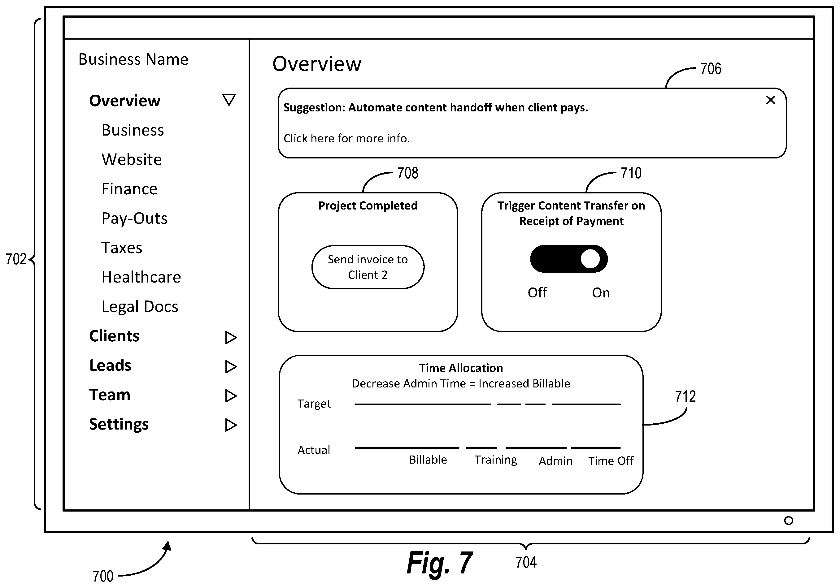 Patent US12579490 Figure 7 – Generating suggestions within a data integration system