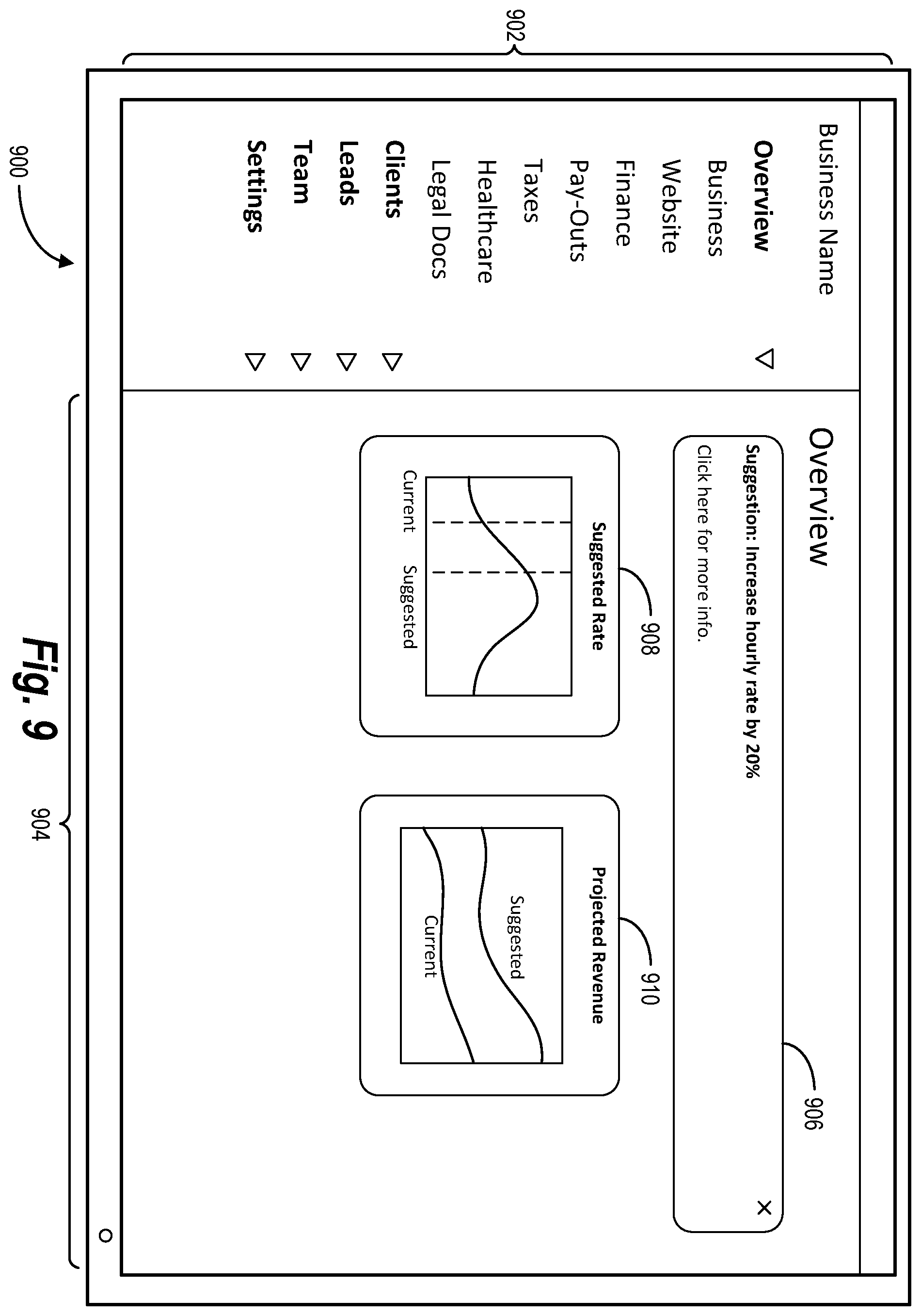 Patent US12579490 Figure 9 – Generating suggestions within a data integration system