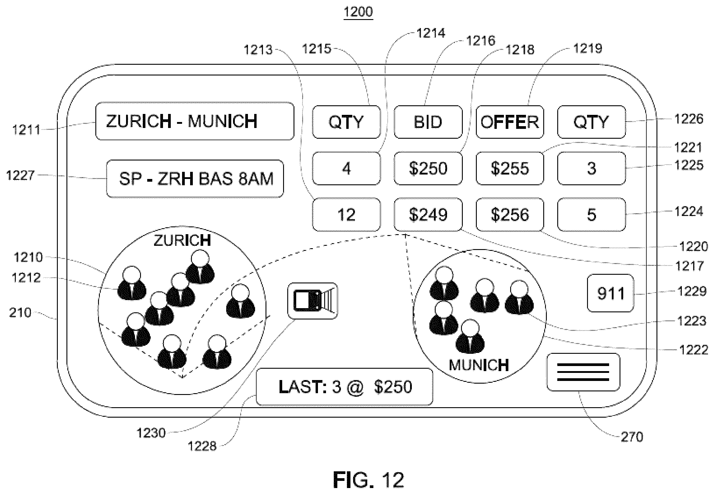 Patent US12579492 Figure 13 – System and method for trading emissions units using location data