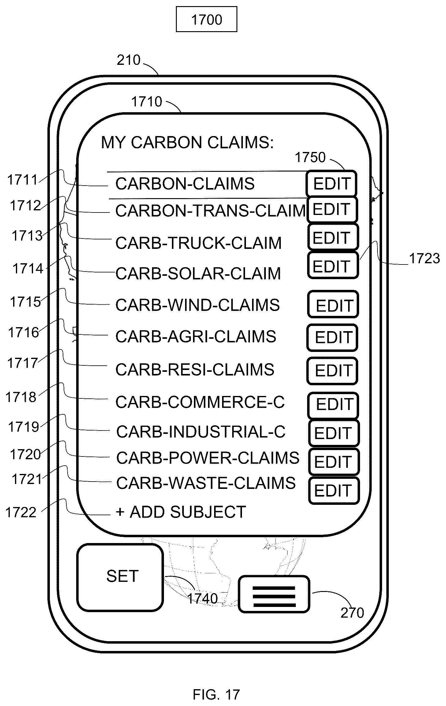 Patent US12579492 Figure 18 – System and method for trading emissions units using location data