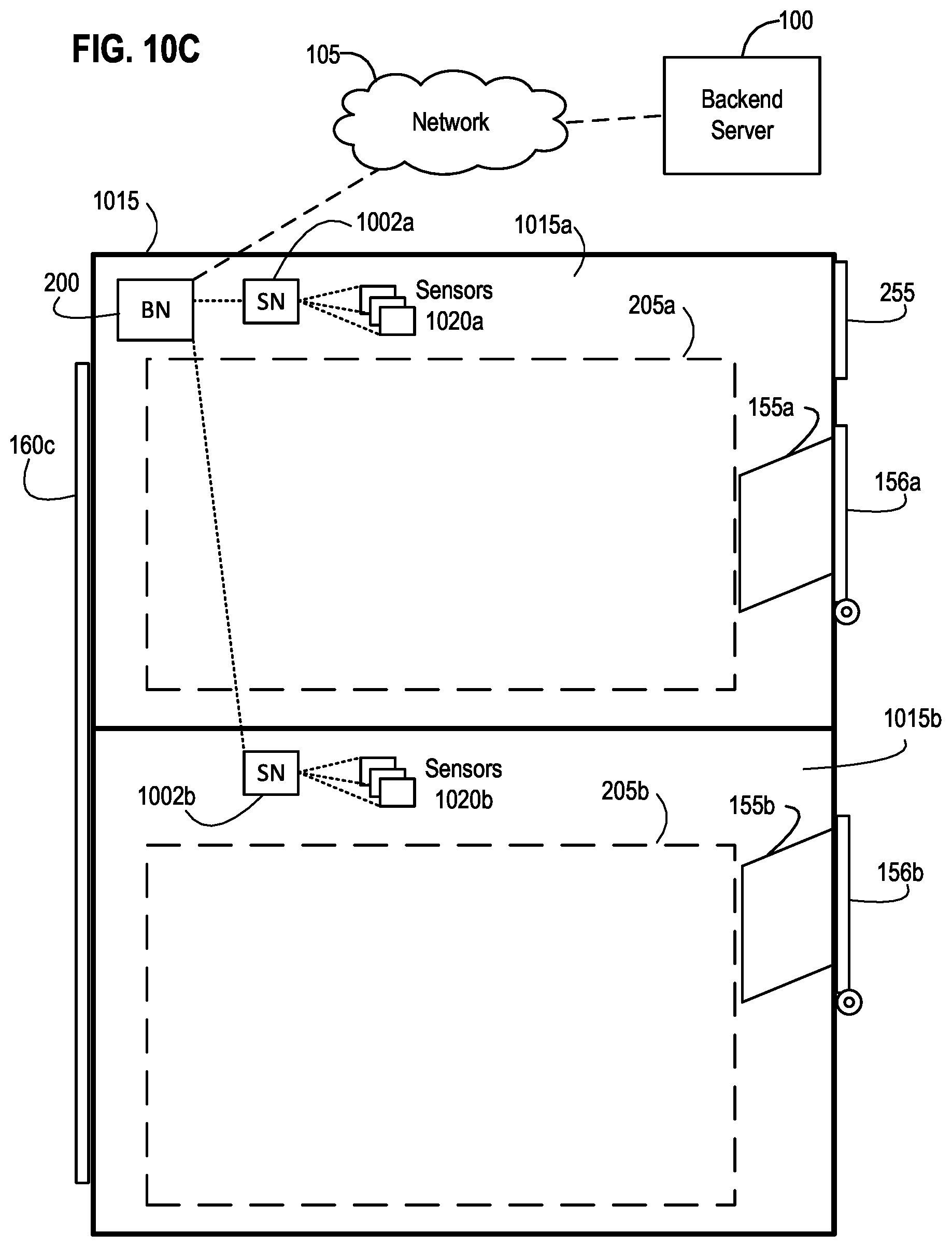 Patent US12579504 Figure 16 – Apparatus, systems, and methods for enhanced interaction with a node-based logistics receptacle and a parcel customer operating a mobile user device