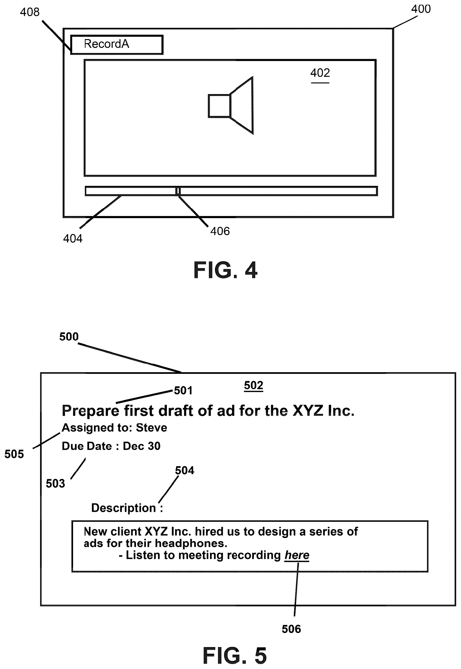 Patent US12579515 Figure 4 – Systems and methods to train and/or use a machine learning model to generate correspondences between portions of recorded audio content and work unit records of a collaboration environment