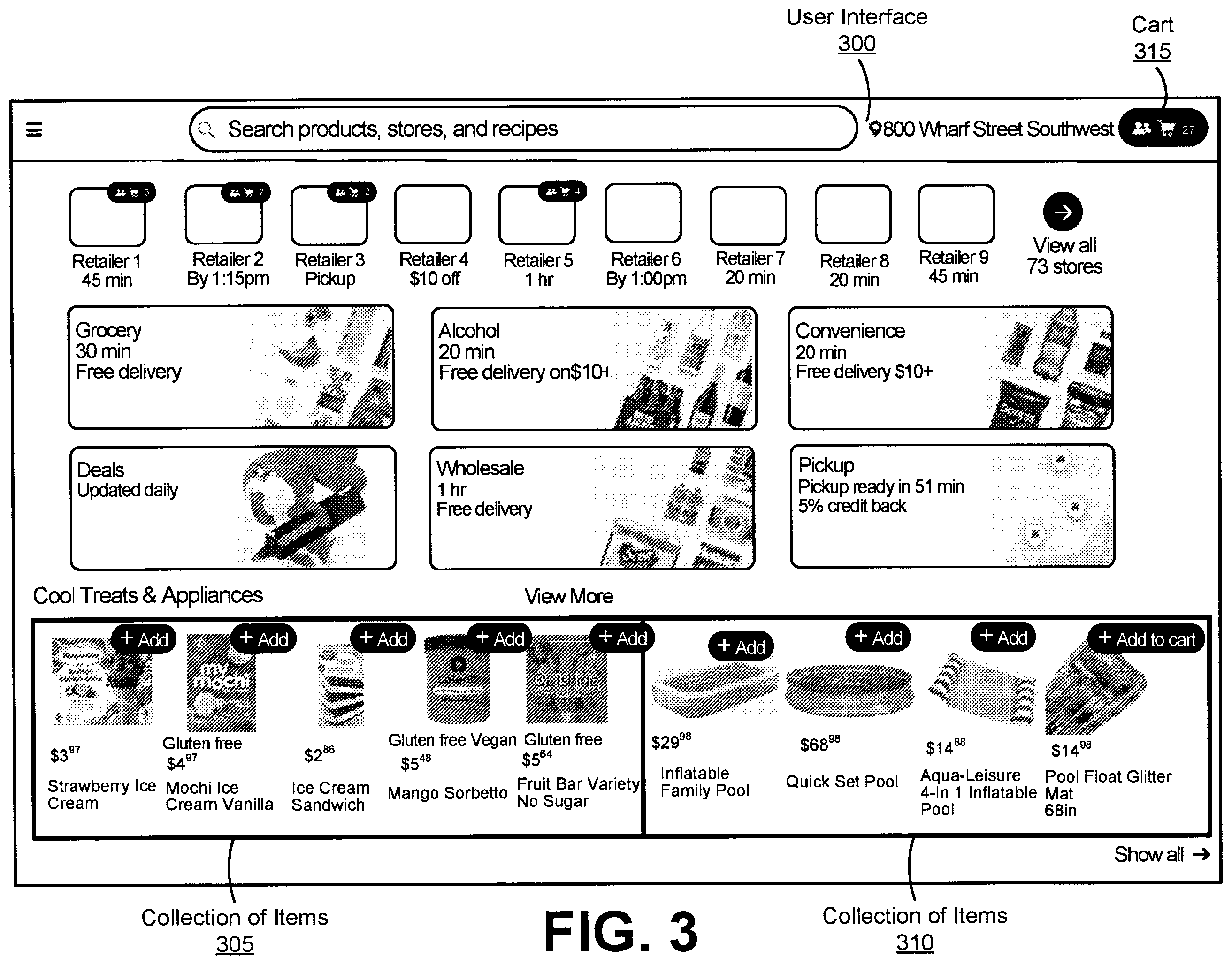 Patent US12579569 Figure 4 – Automatic generation of personalized collection of items around a theme at an online system