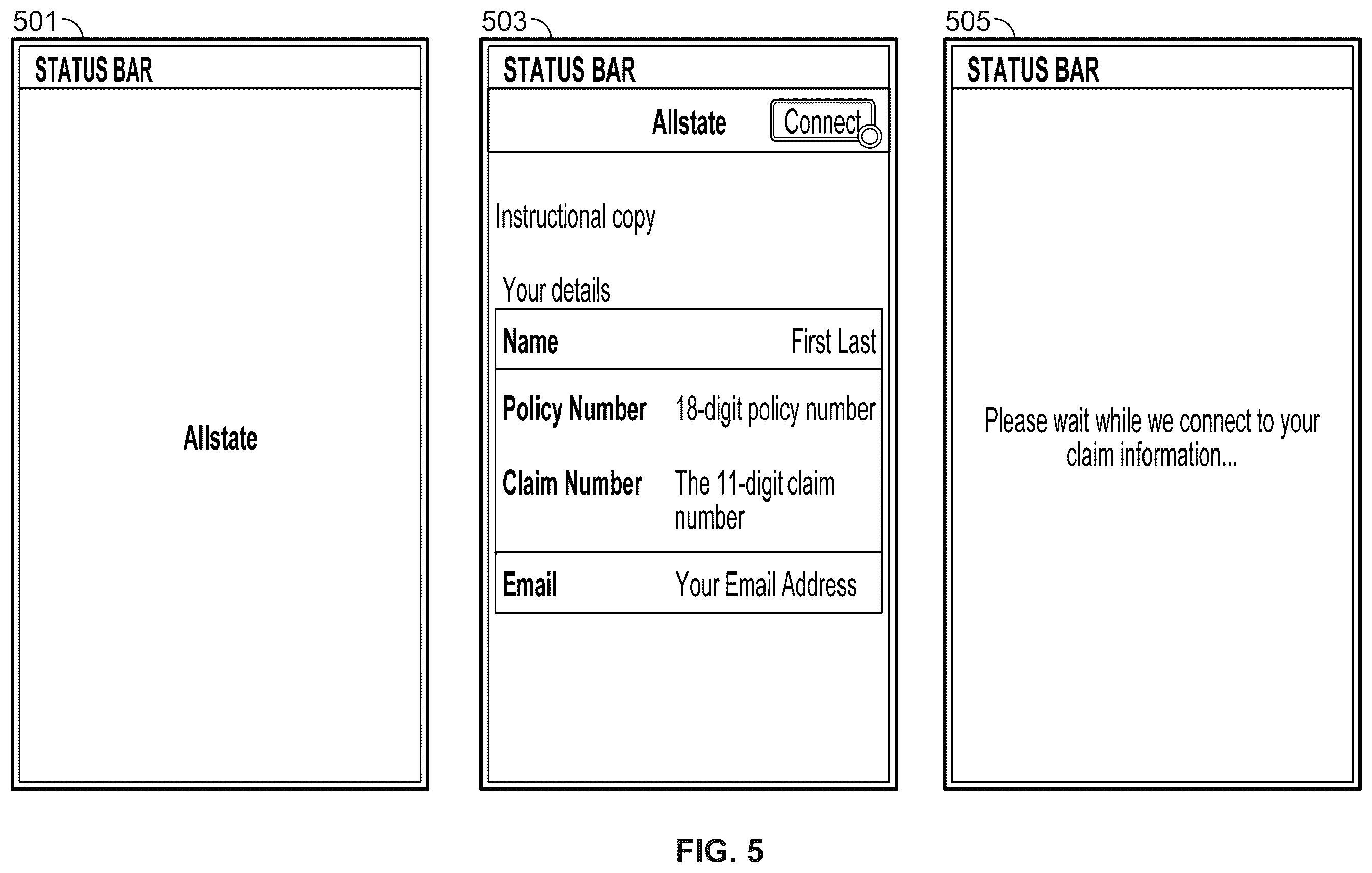 Patent US12579579 Figure 5 – Communication schemes for property claims adjustments