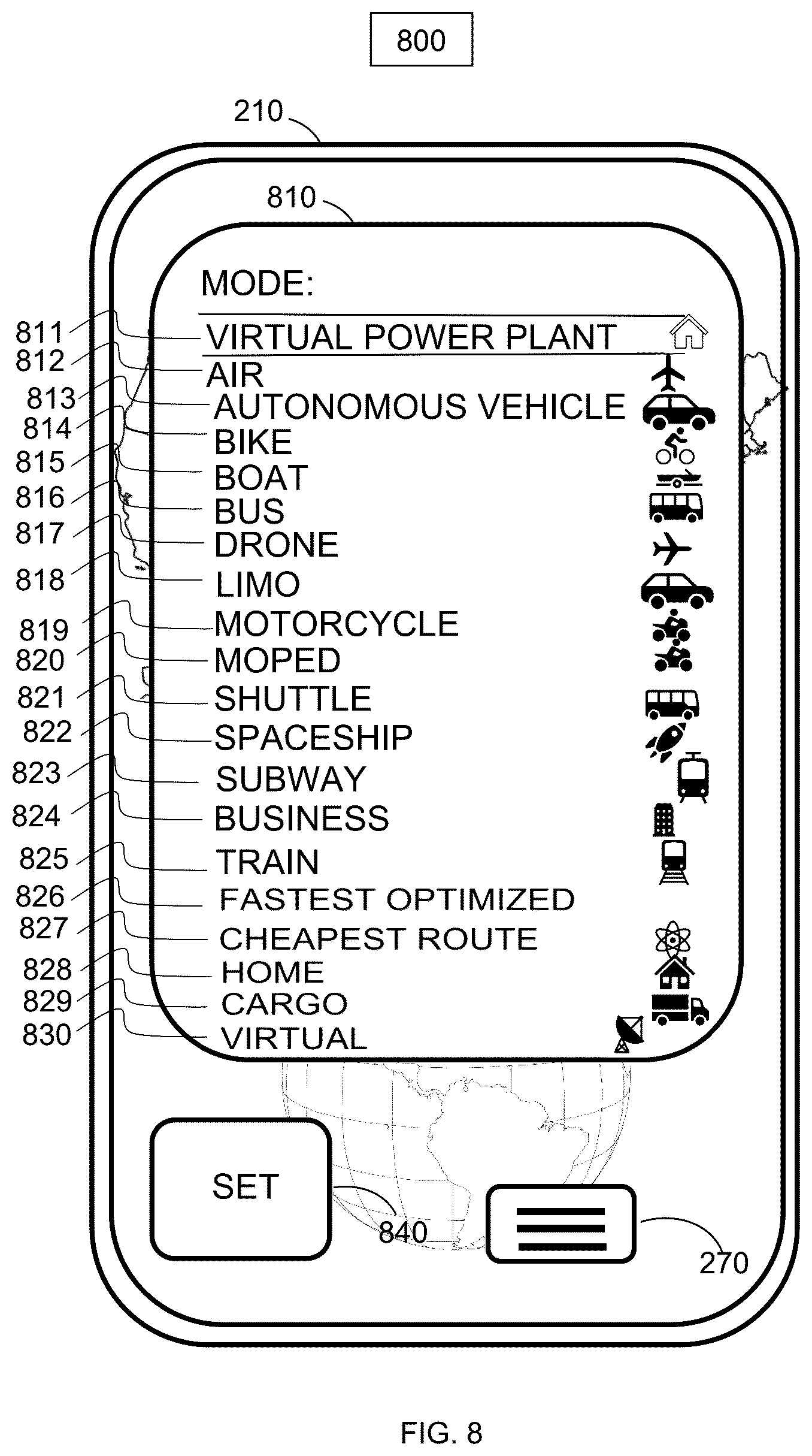 Patent US12579588 Figure 8 – Method and system utilizing one or more virtual power plant capacity units
