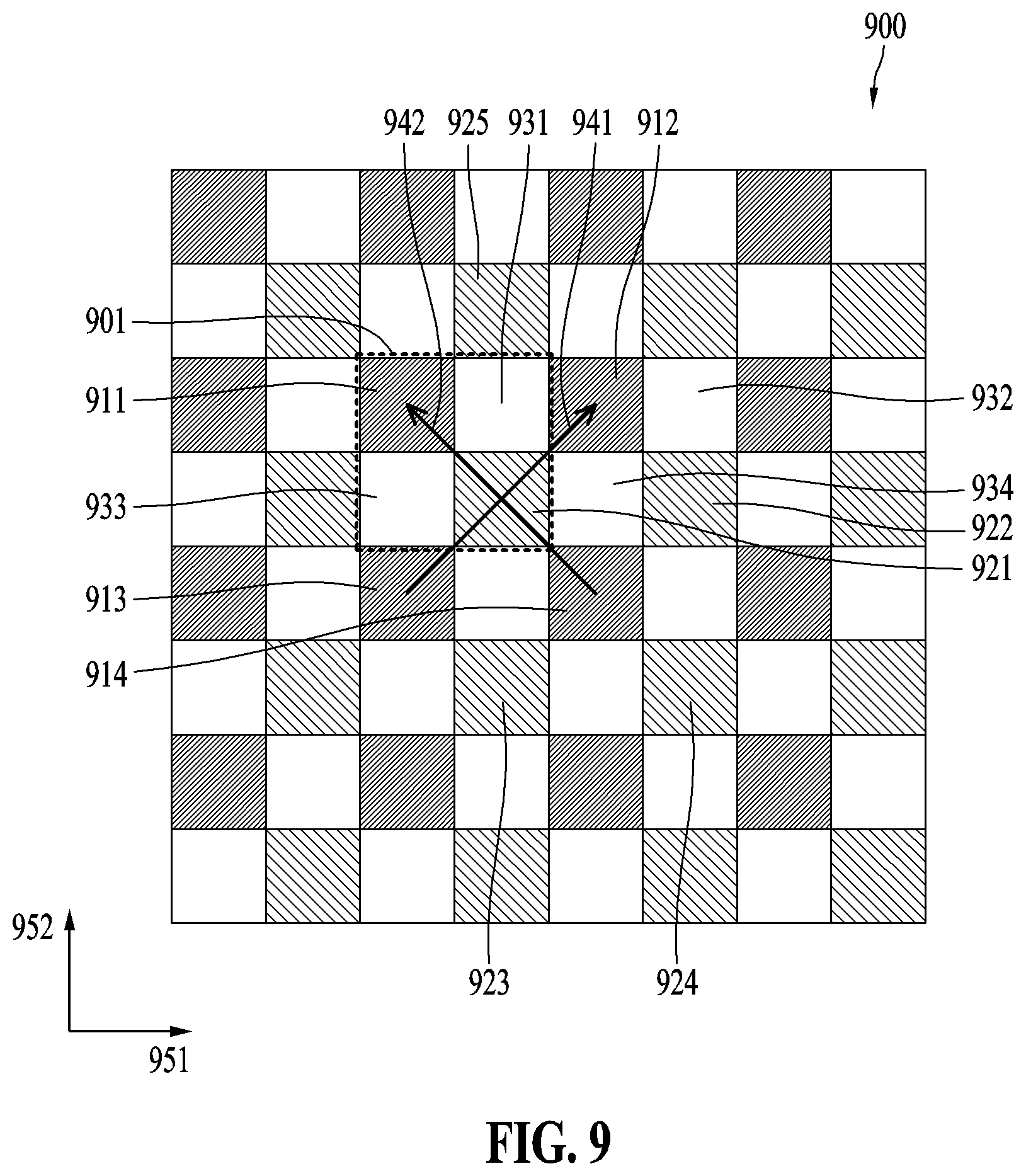 Patent US12579607 Figure 9 – Demosaicing method and apparatus for moire reduction