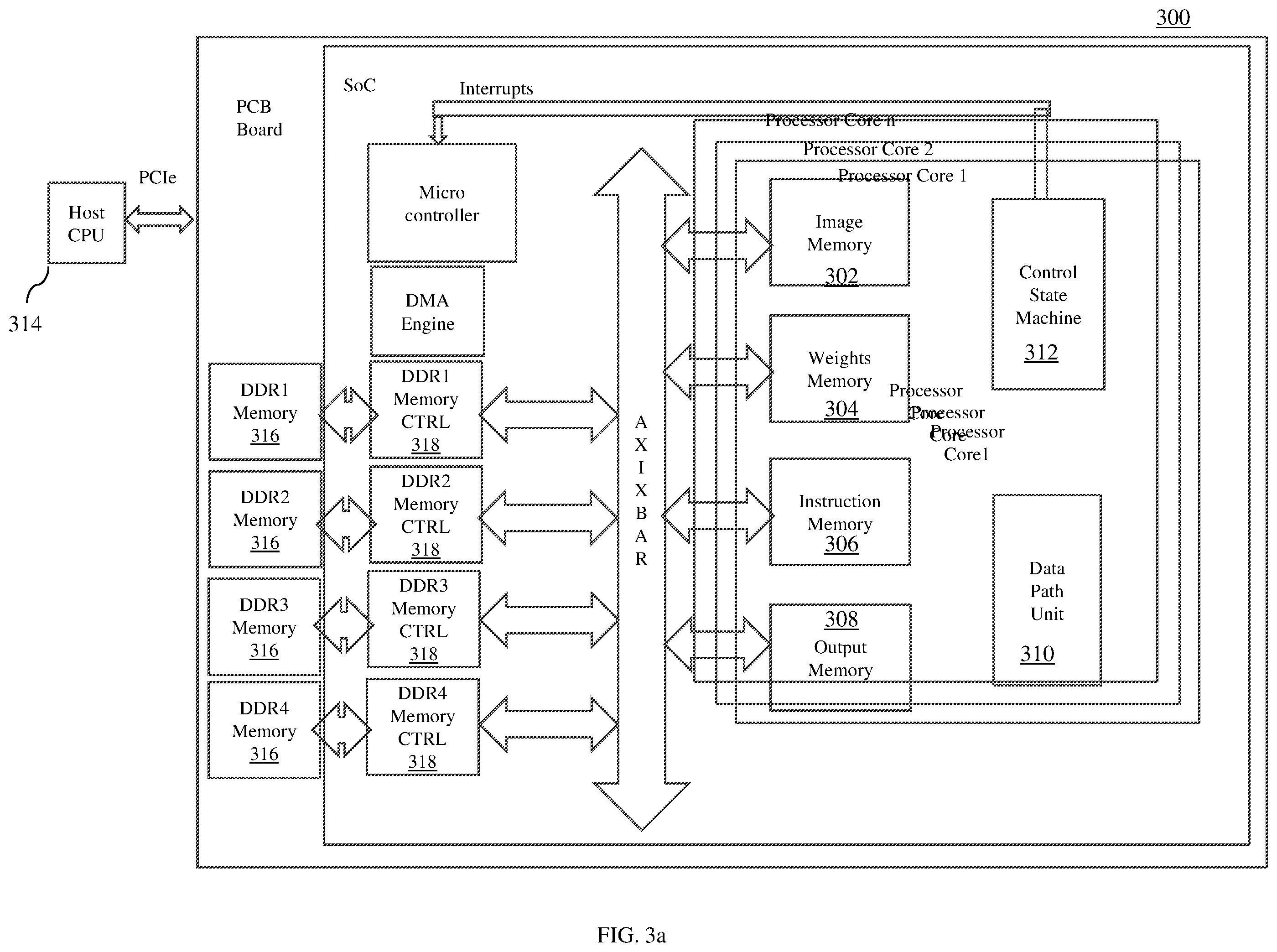 Patent US12579611 Figure 3 – Method and system for image processing through an artificial neural network implemented in an adapter card in a host-computing system