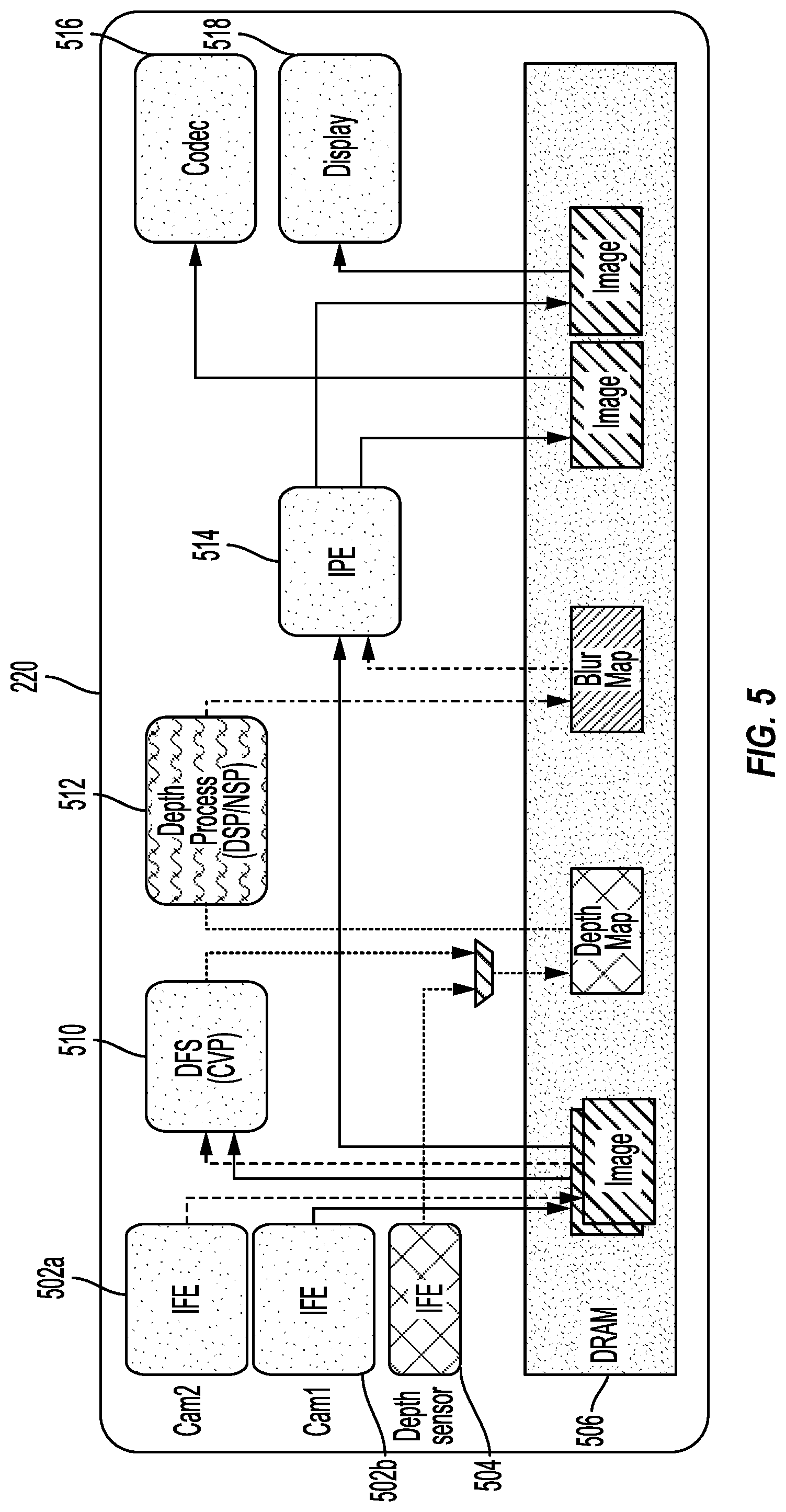 Patent US12579619 Figure 5 – Image effect rendering