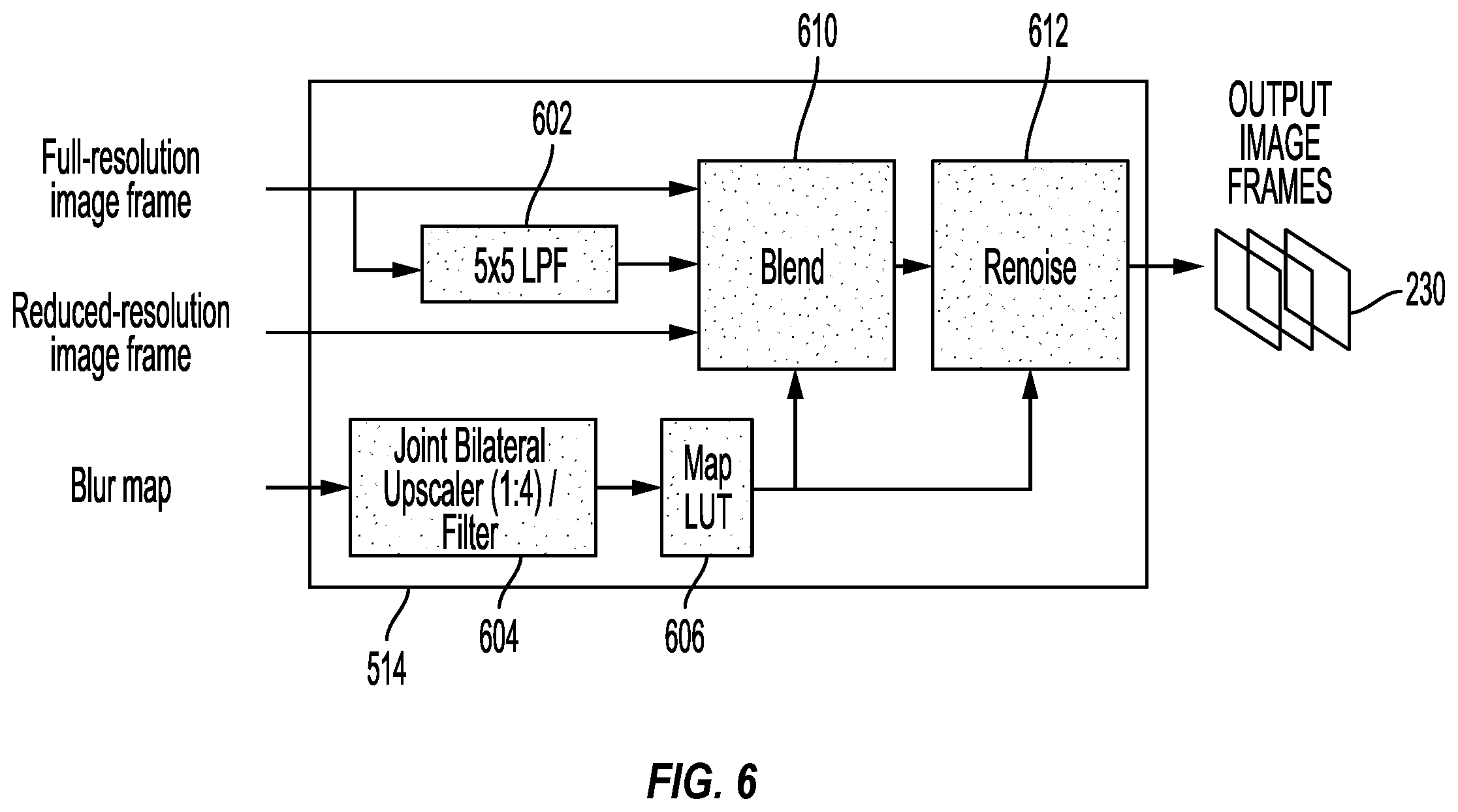 Patent US12579619 Figure 6 – Image effect rendering