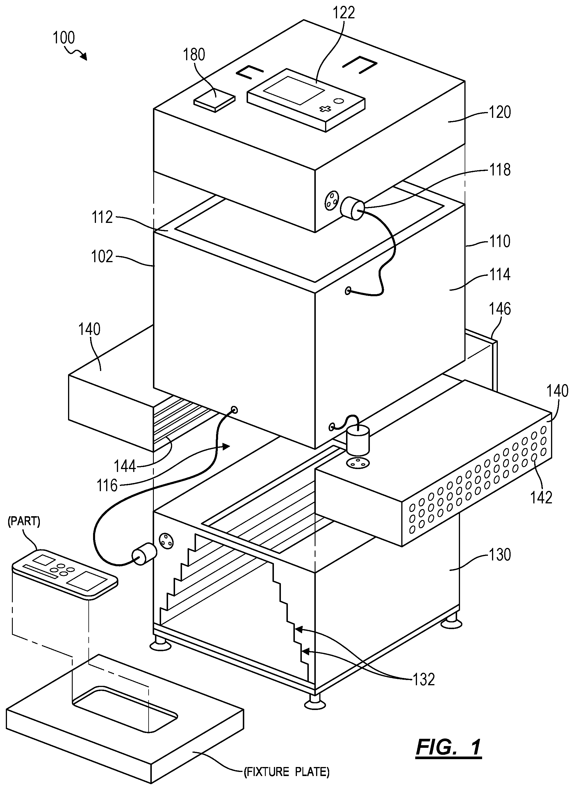 Patent US12579630 Figure 1 – Modular optical inspection station
