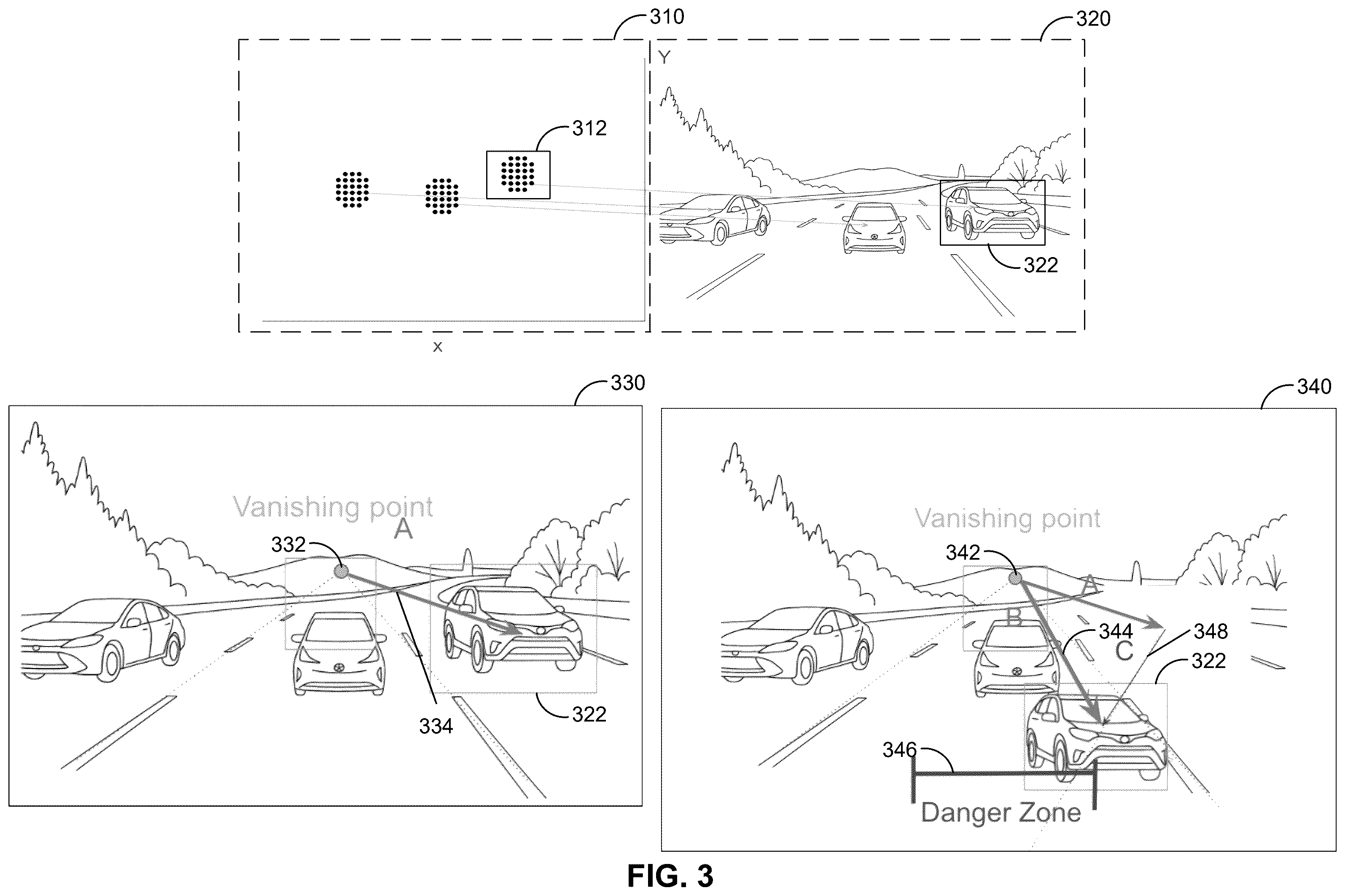 Patent US12579659 Figure 3 – Camera and radar-based threat monitoring for micromobility platforms