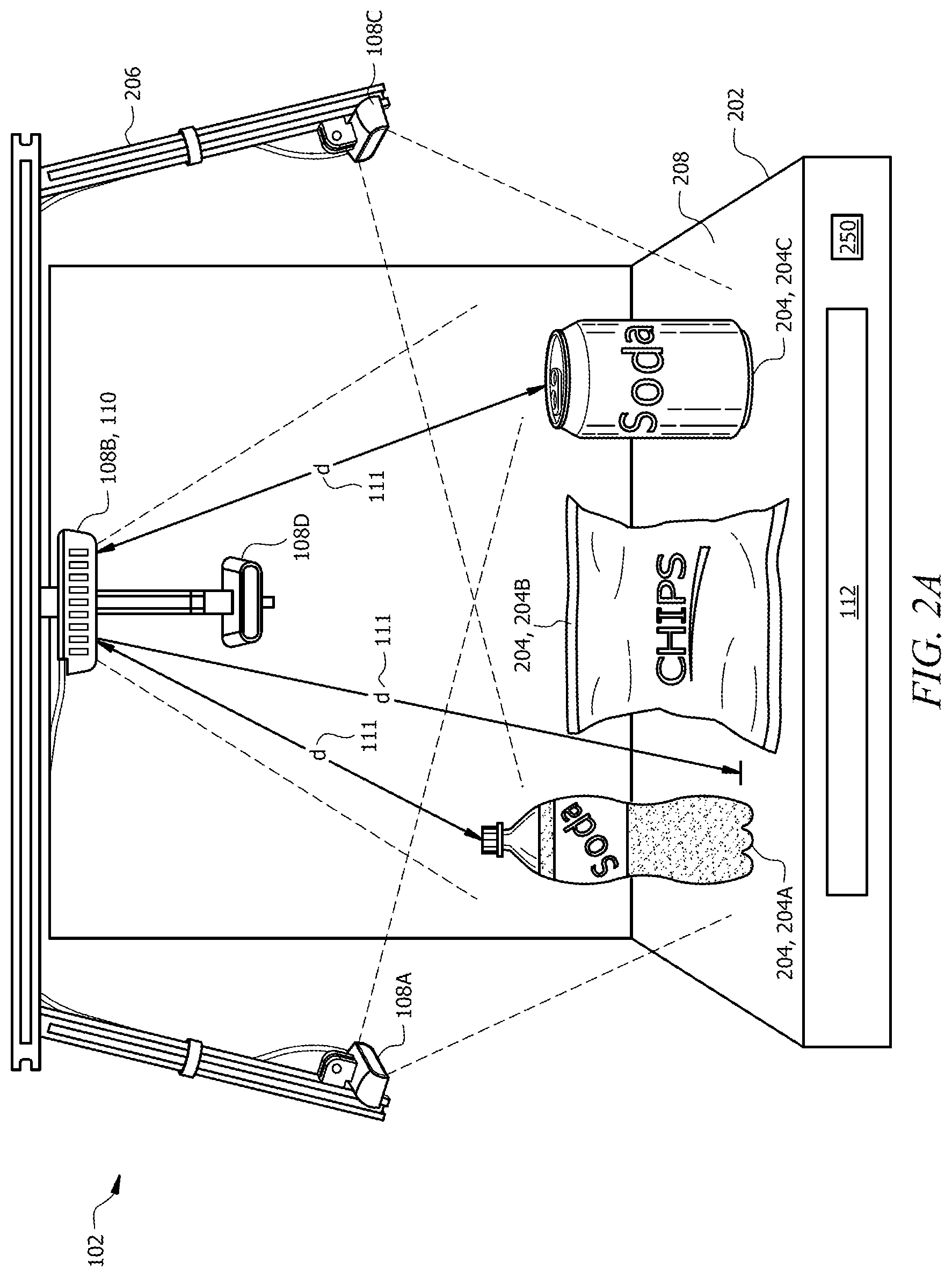 Patent US12579665 Figure 2 – System and method for identifying moved items on a platform during item identification