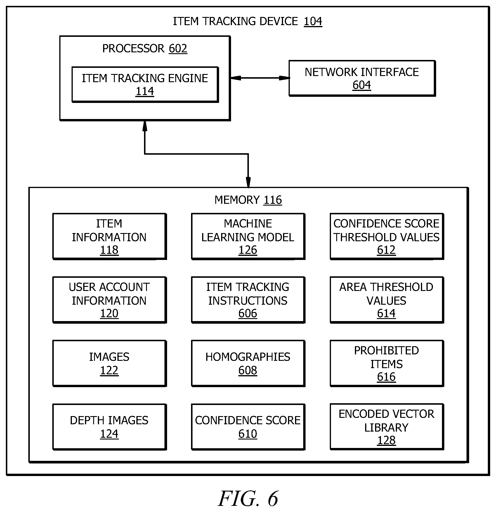 Patent US12579666 Figure 7 – System and method for search space reduction for identifying an item