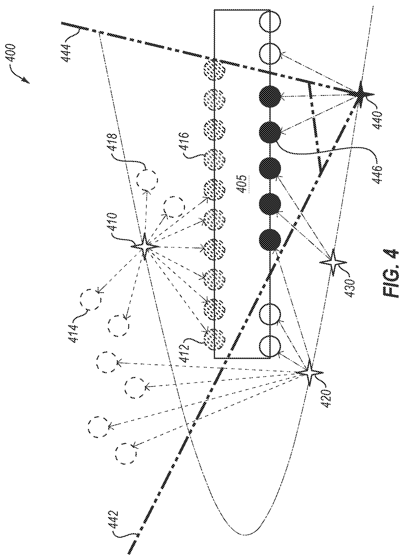 Patent US12579670 Figure 4 – Laser scan data modeling with sparse datasets