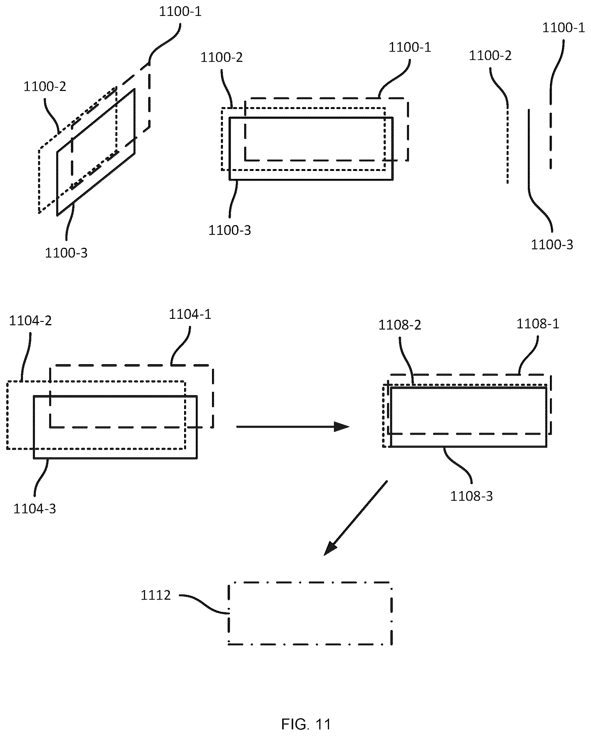 Patent US12579686 Figure 11 – Mixed depth object detection