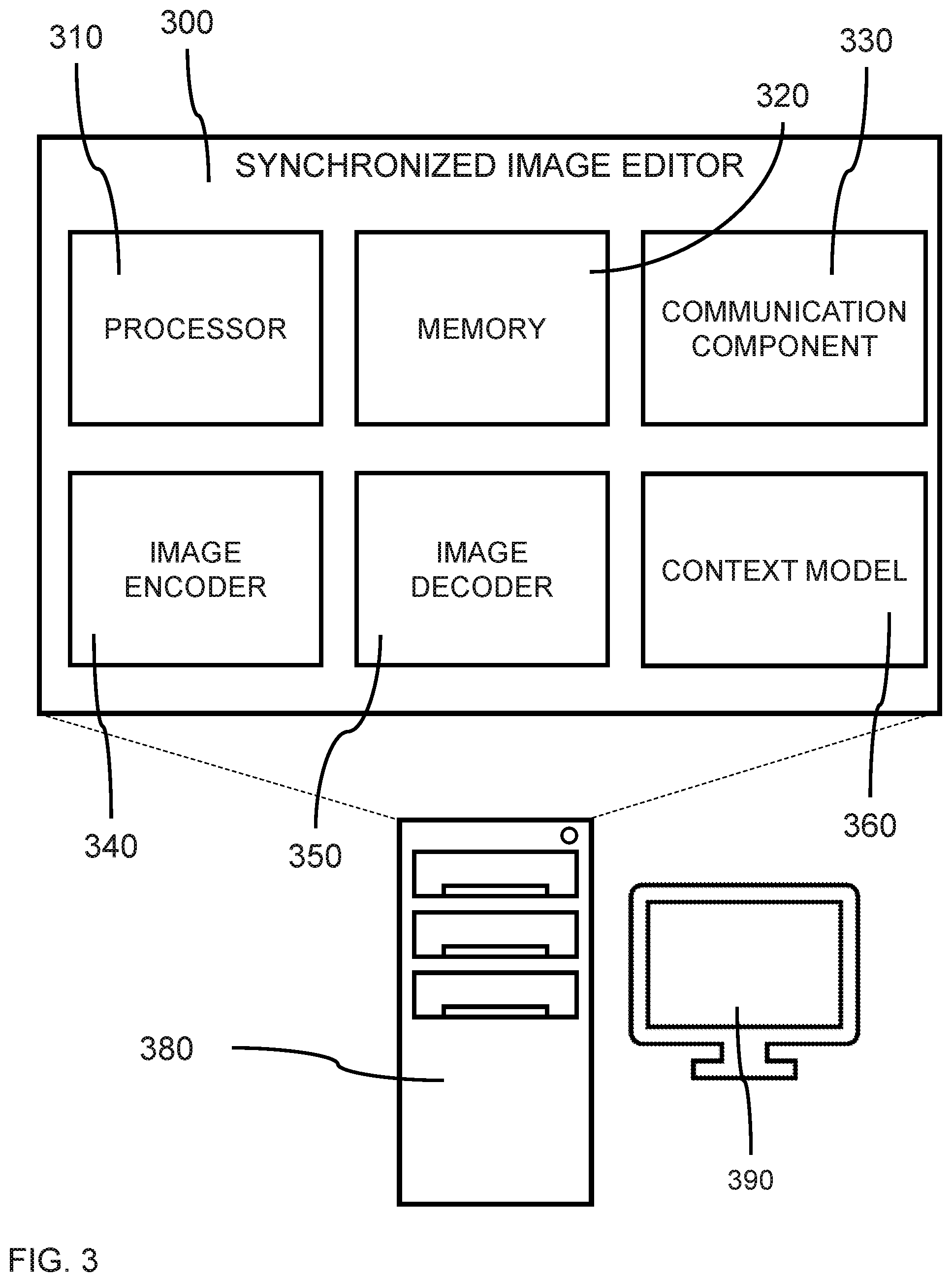 Patent US12579699 Figure 3 – Progressive image compression and syncing
