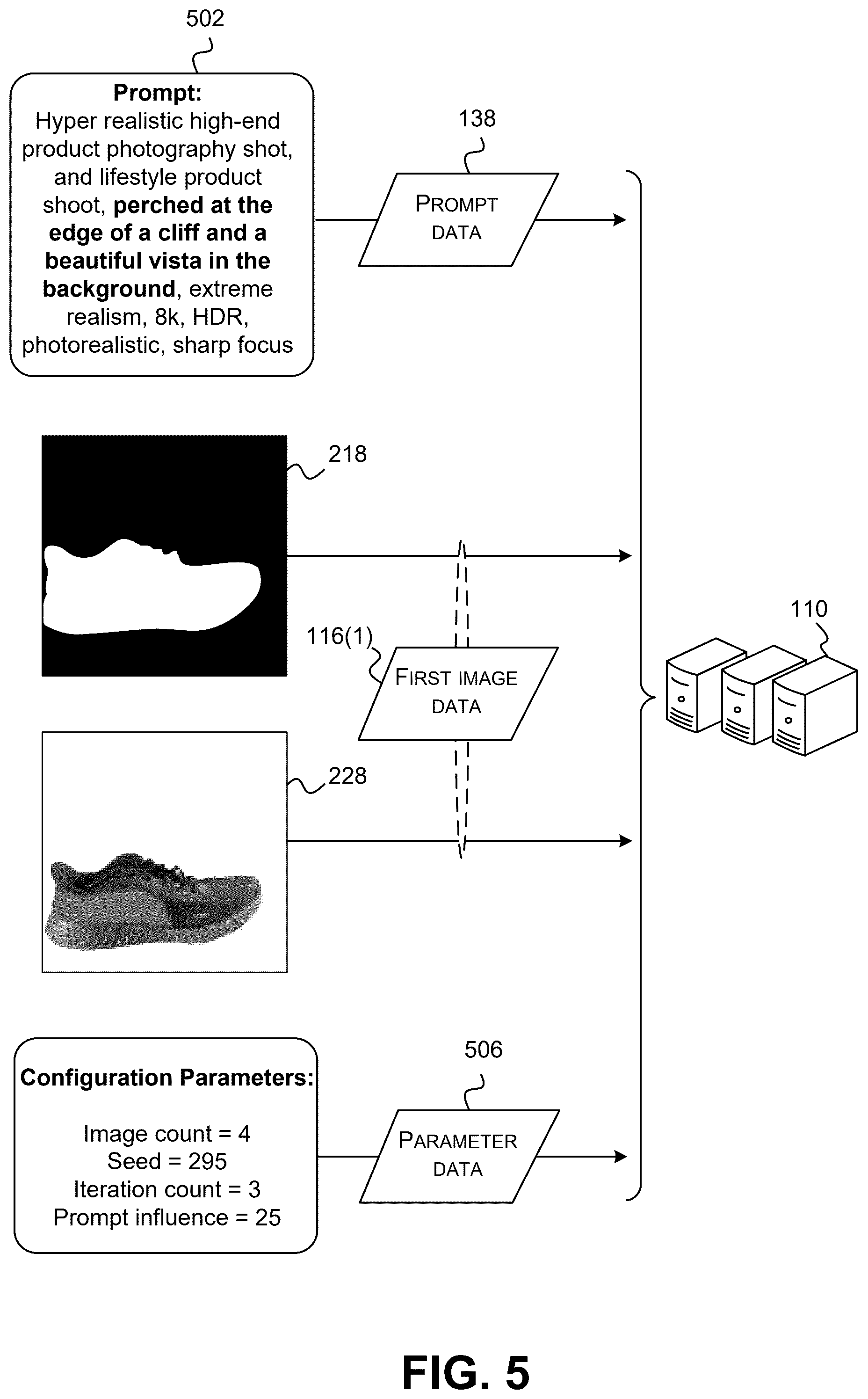 Patent US12579703 Figure 4 – Artificial intelligence-generated backgrounds