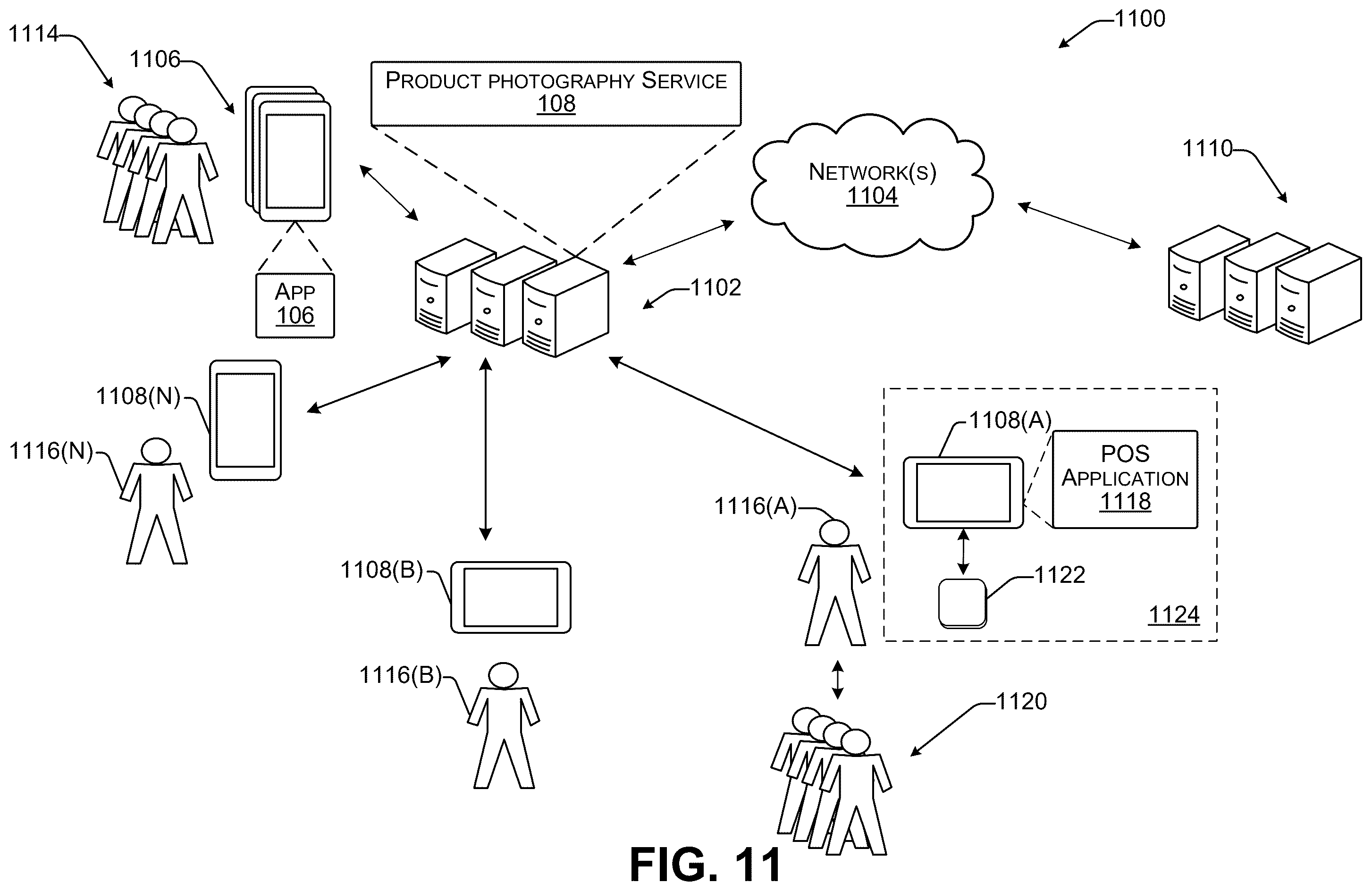 Patent US12579703 Figure 9 – Artificial intelligence-generated backgrounds