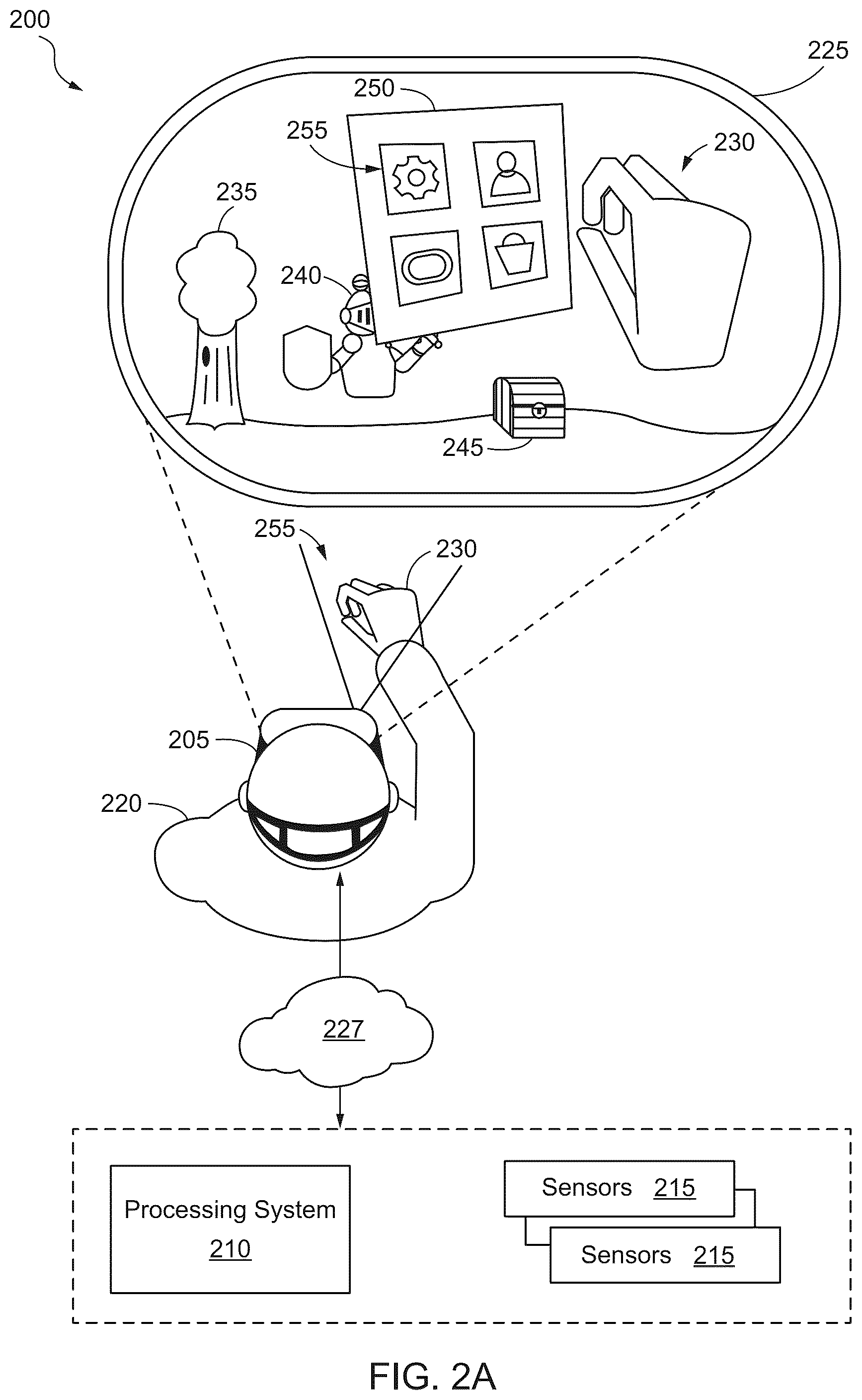 Patent US12579765 Figure 2 – Defining and modifying context aware policies with an editing tool in extended reality systems