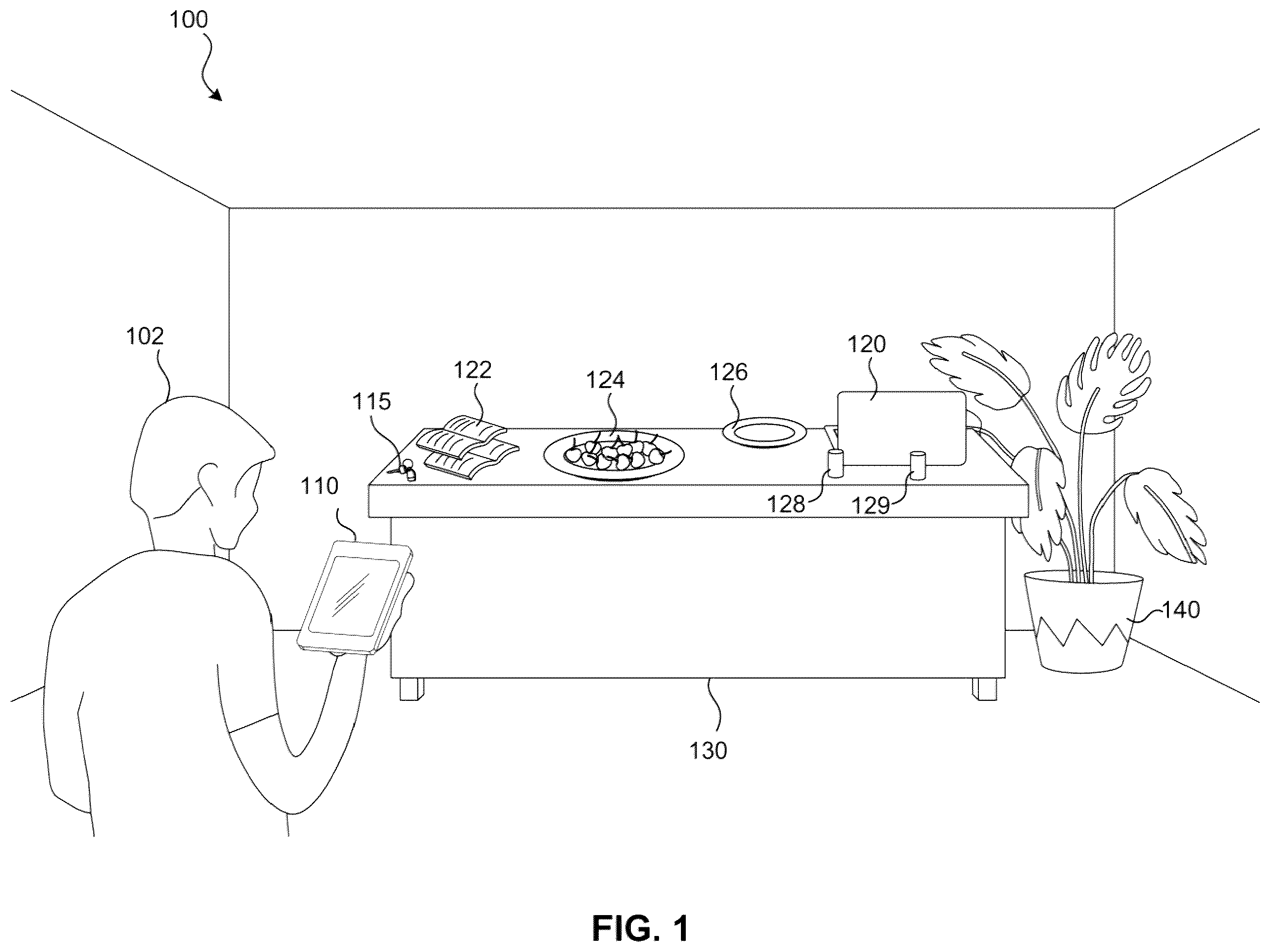 Patent US12579807 — Contextualized visual search — Figure 1