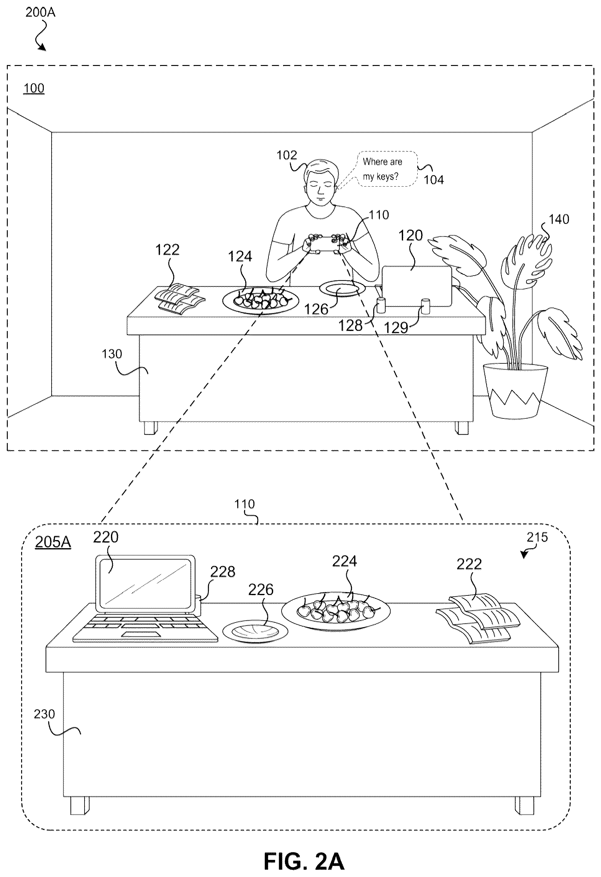 Patent US12579807 Figure 2 – Contextualized visual search