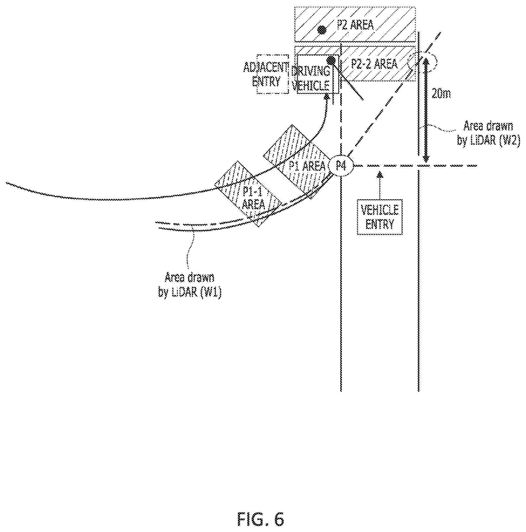 Patent US12579817 Figure 6 – Vehicle control device and control method thereof for camera view control based on surrounding environment information