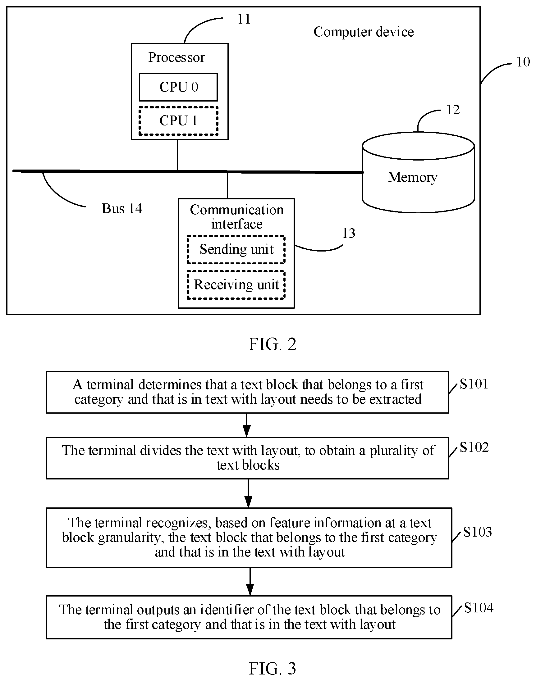 Patent US12579834 Figure 2 – Information extraction method and apparatus for text with layout