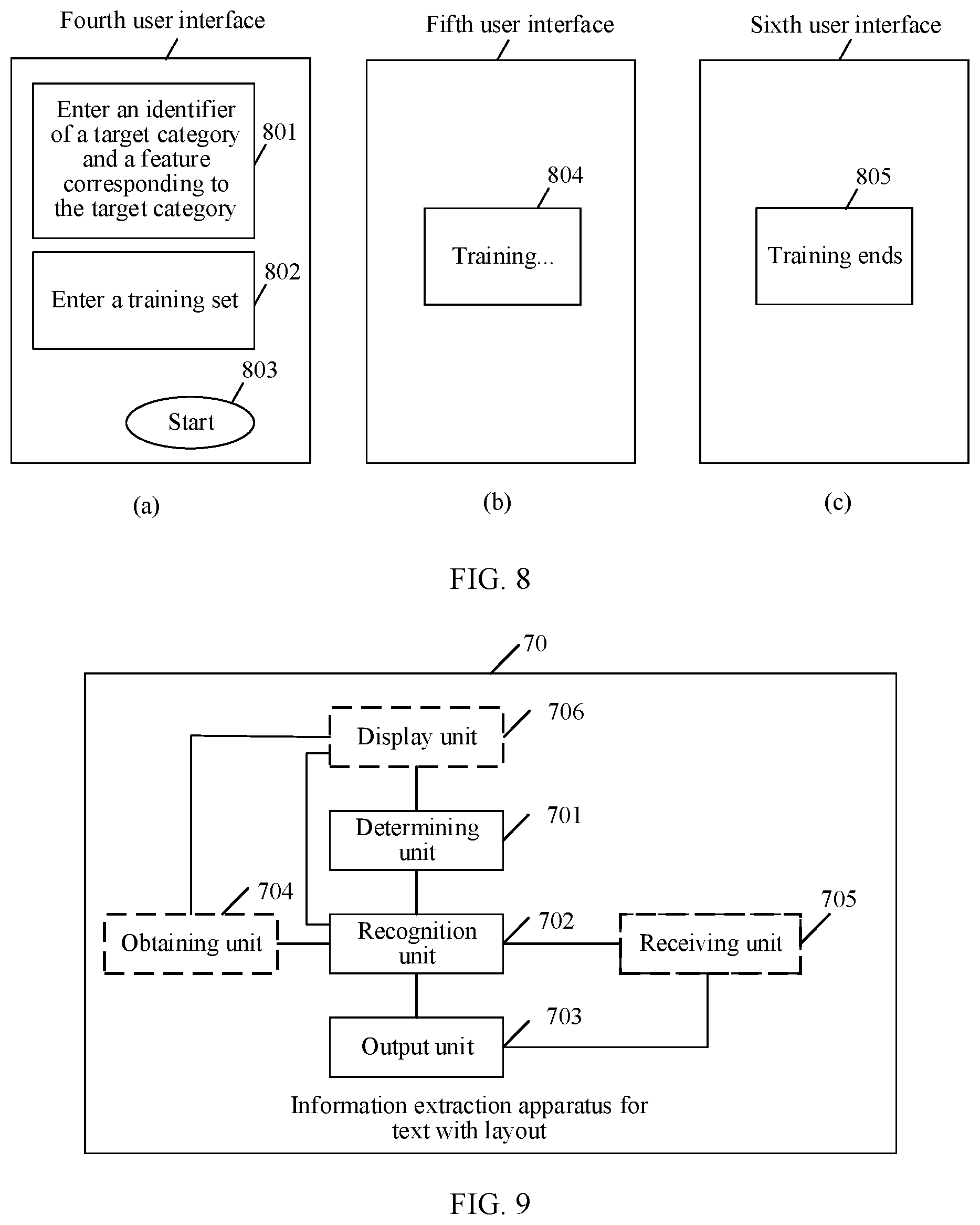 Patent US12579834 Figure 6 – Information extraction method and apparatus for text with layout