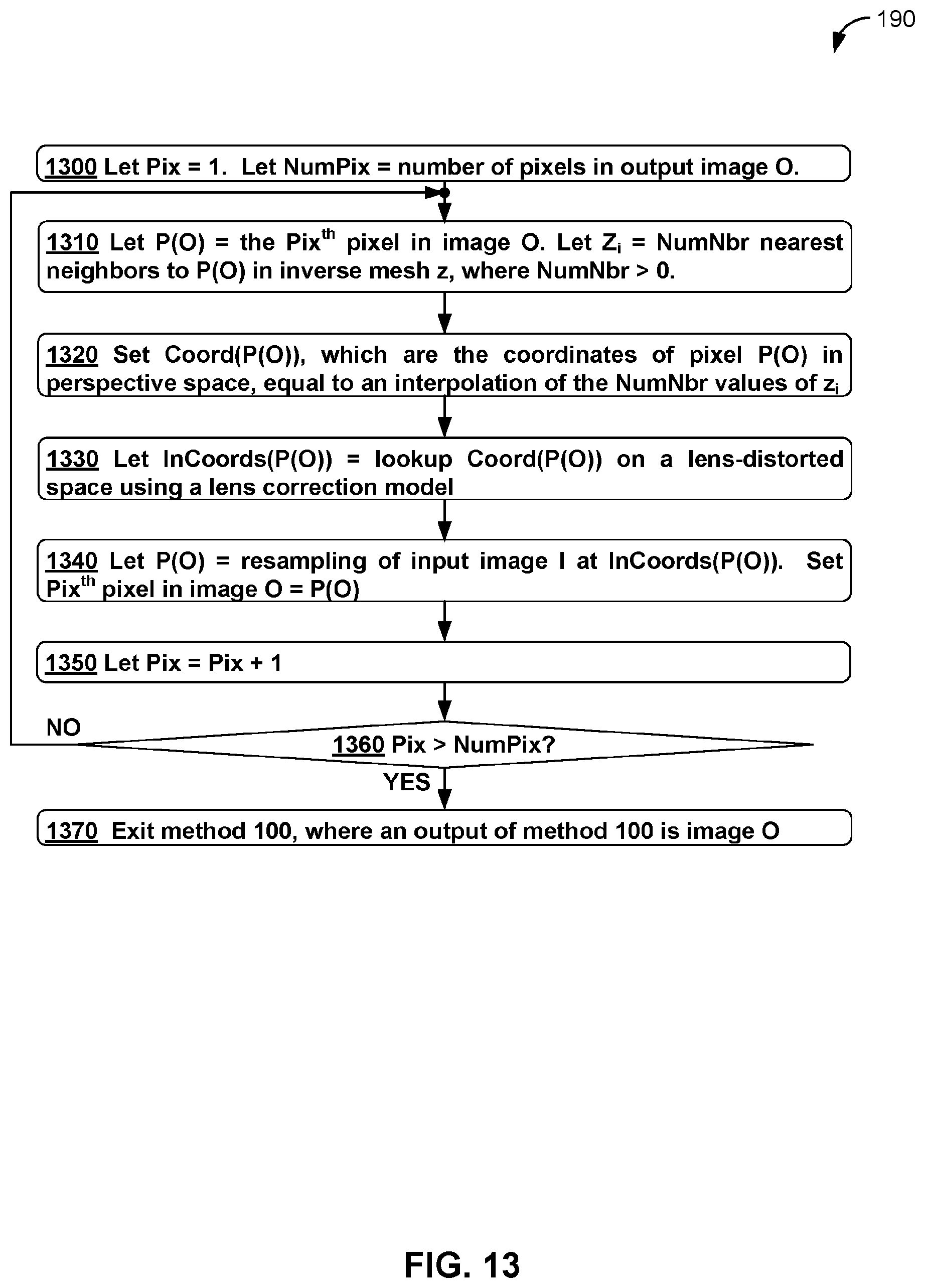 Patent US12579838 Figure 13 – Perspective distortion correction on faces