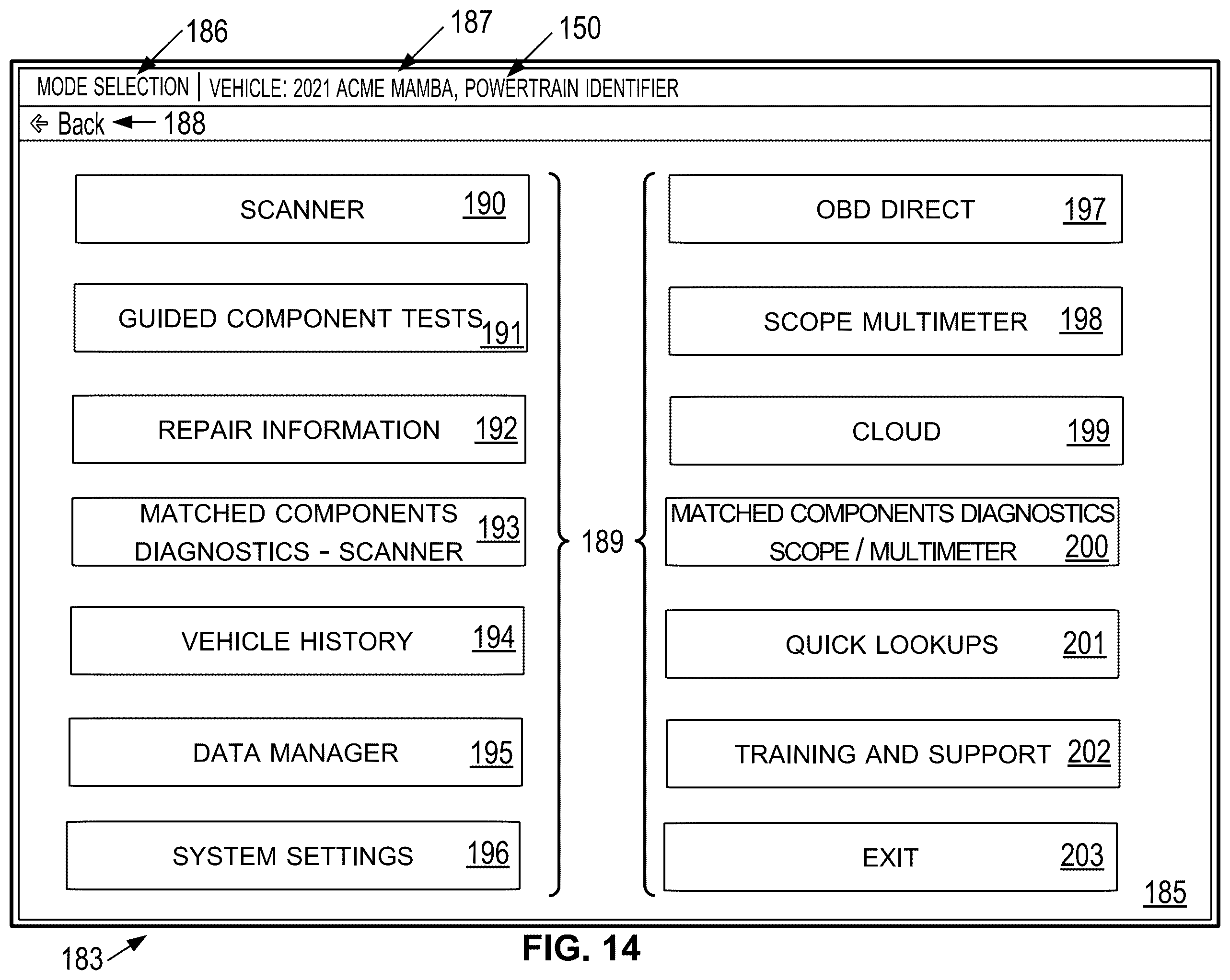 Patent US12579852 Figure 10 – Method and system for testing matched components of vehicle