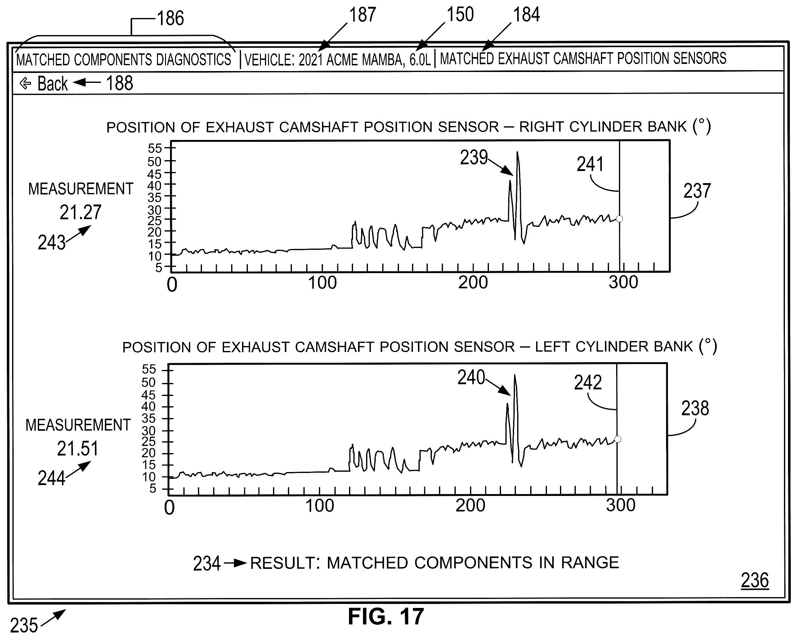 Patent US12579852 Figure 13 – Method and system for testing matched components of vehicle