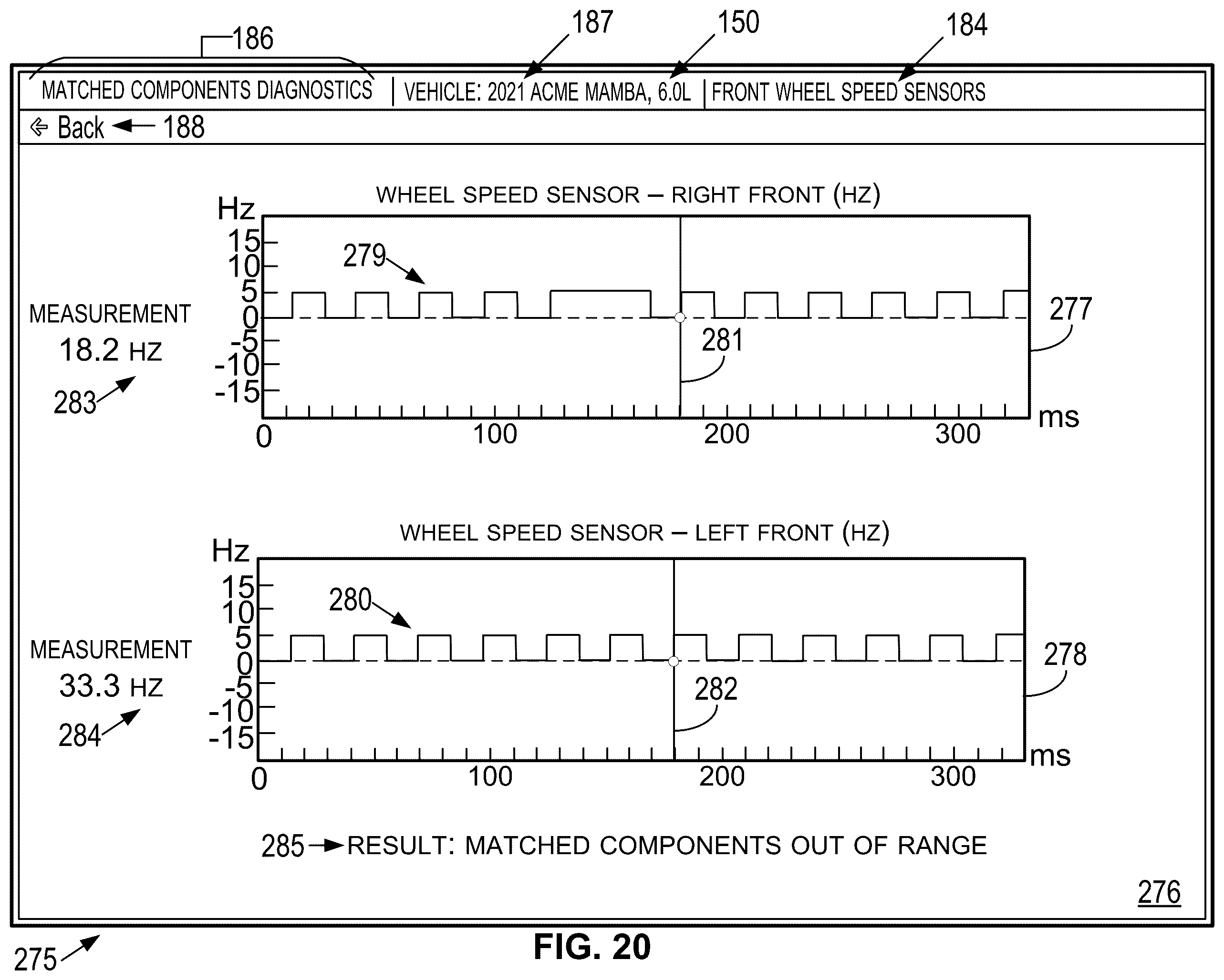 Patent US12579852 Figure 16 – Method and system for testing matched components of vehicle