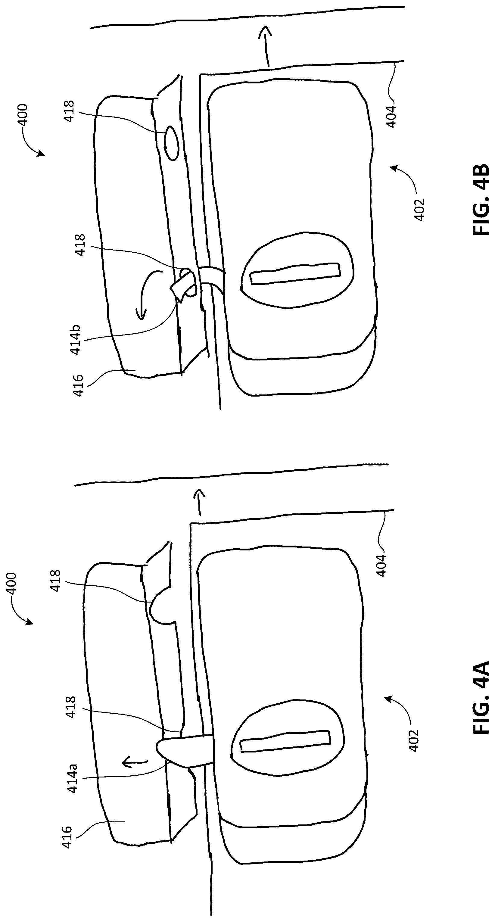 Patent US12579854 Figure 4 – Lock system with integrated sensors for translatable structure
