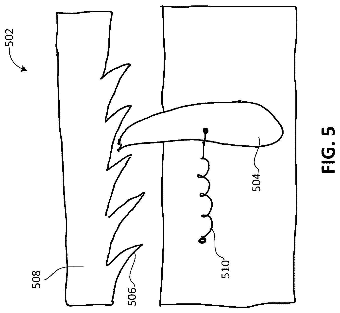 Patent US12579854 Figure 5 – Lock system with integrated sensors for translatable structure