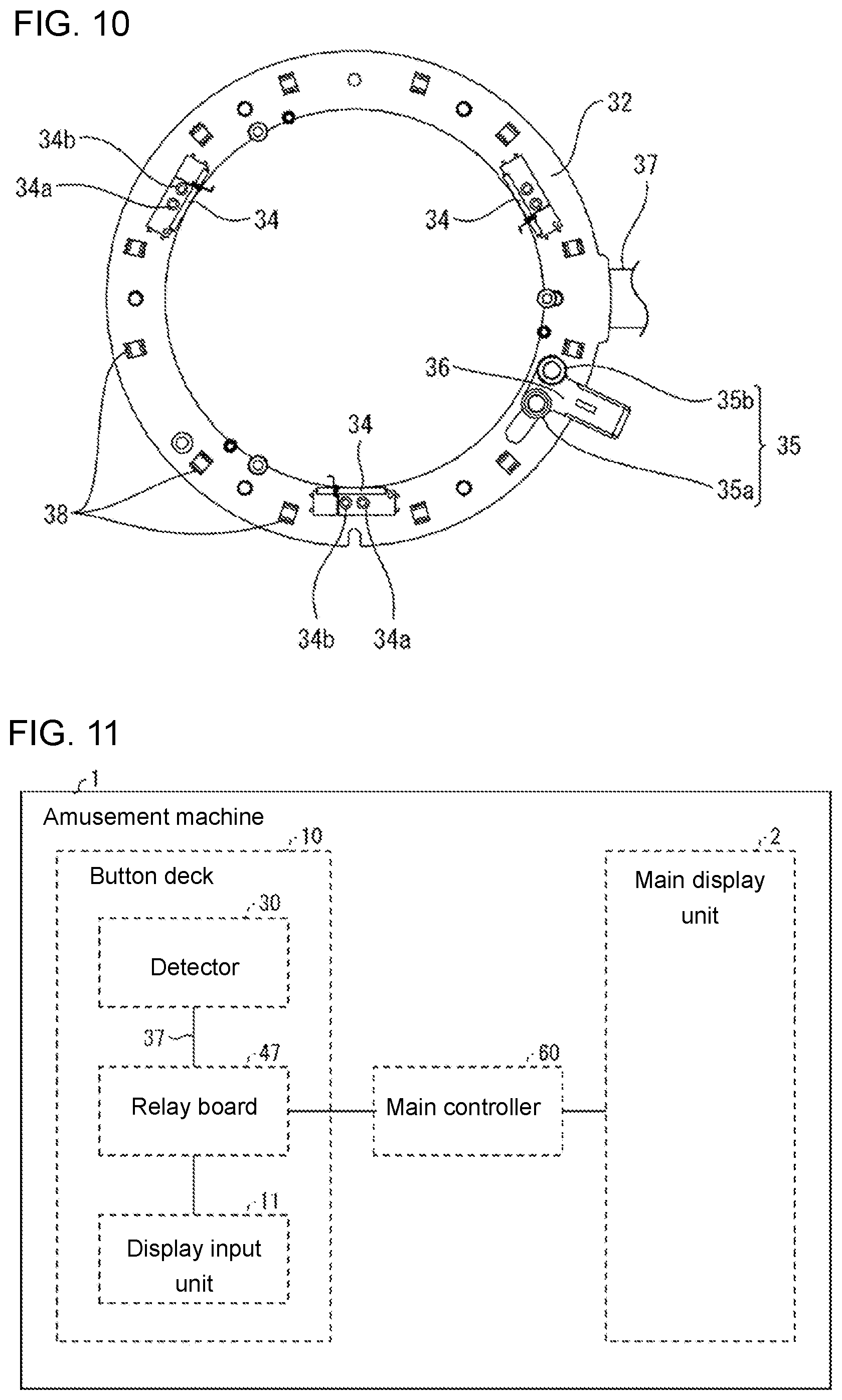 Patent US12579859 Figure 6 – Pushbutton switch, operating unit, and amusement machine