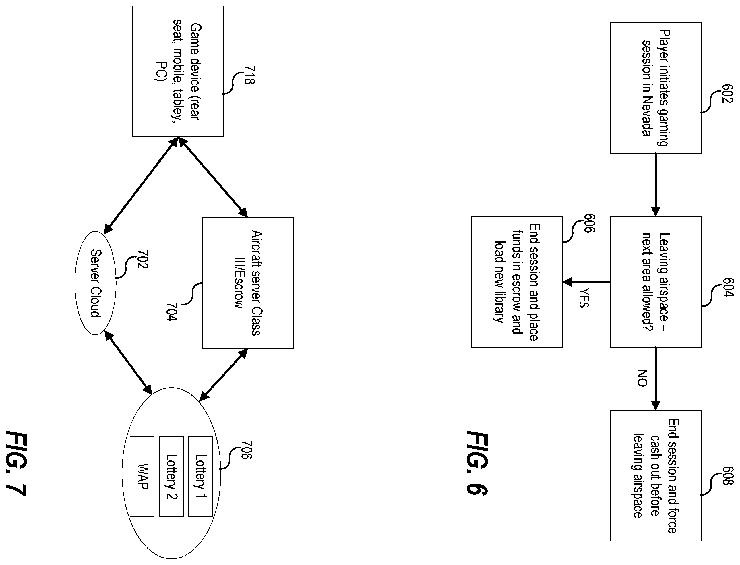 Patent US12579861 Figure 9 – Methods of air travel casino and lottery gaming