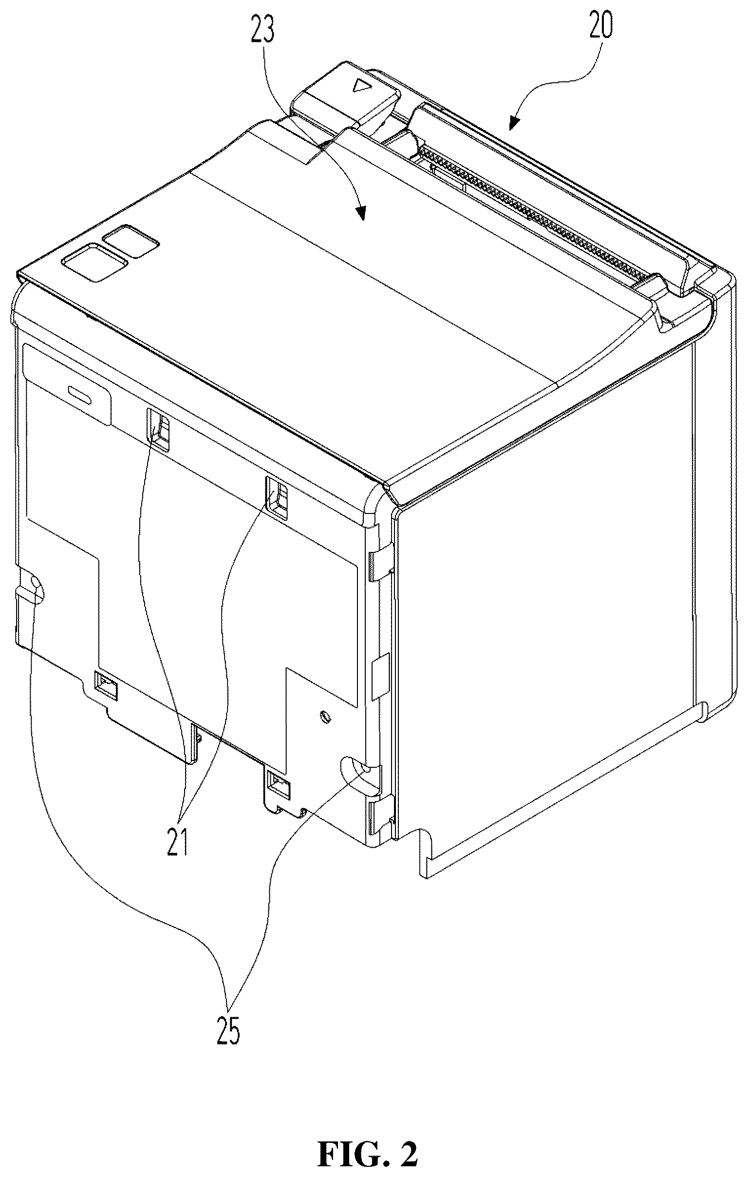 Patent US12579868 Figure 2 – Printer detachable kiosk apparatus