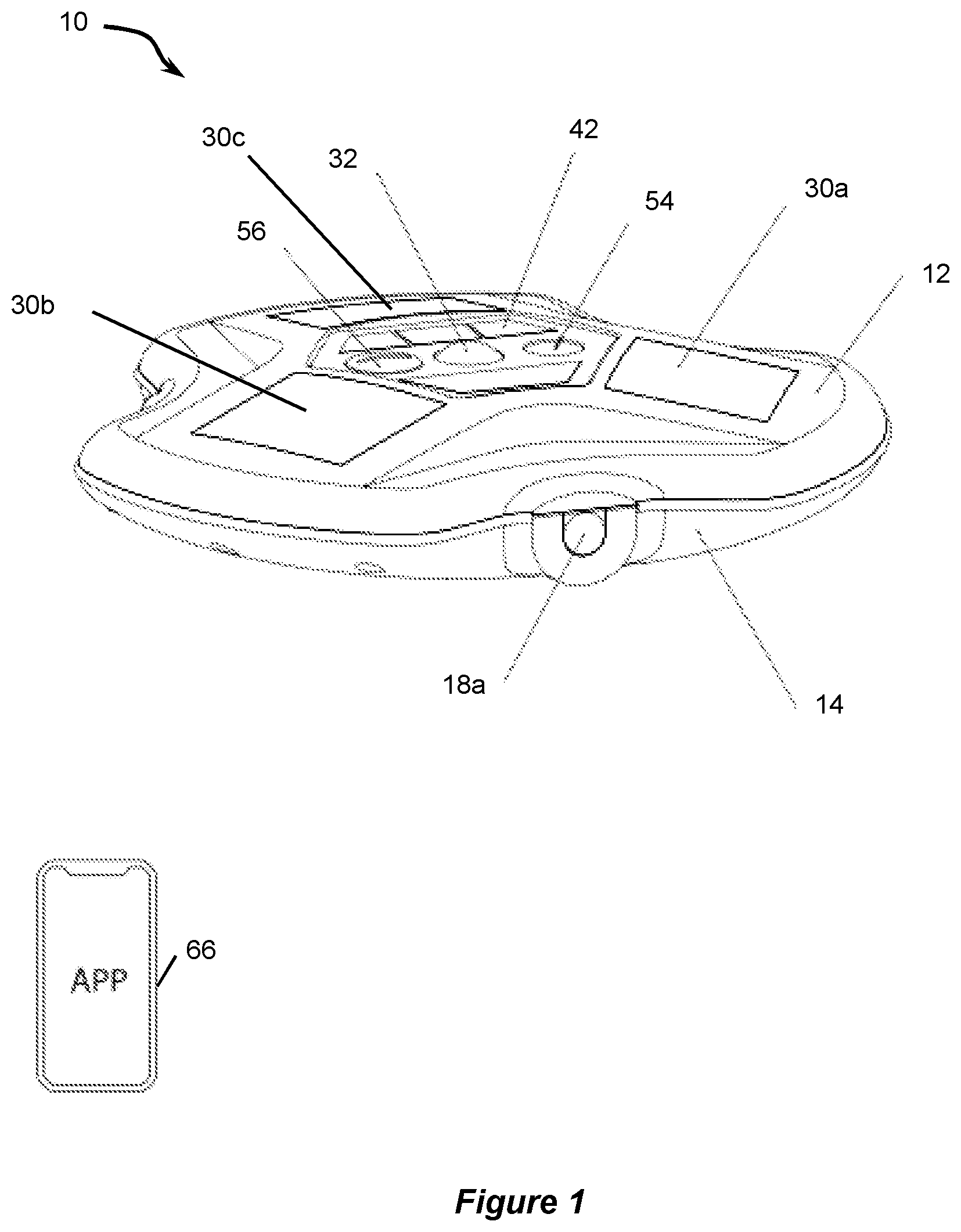 Patent US12579879 Figure 1 – Water safety device