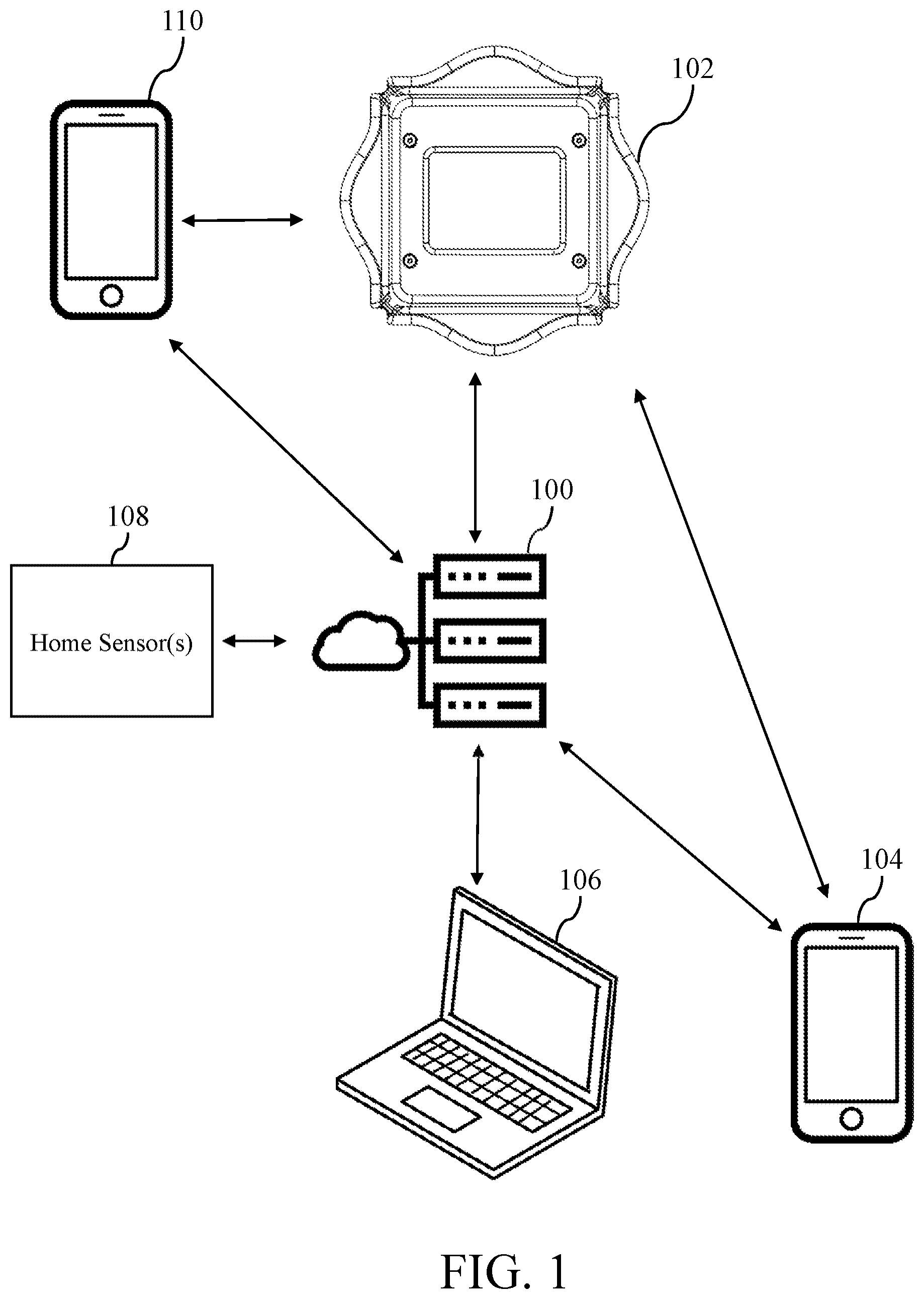 Patent US12579883 Figure 1 – Home occupancy information system