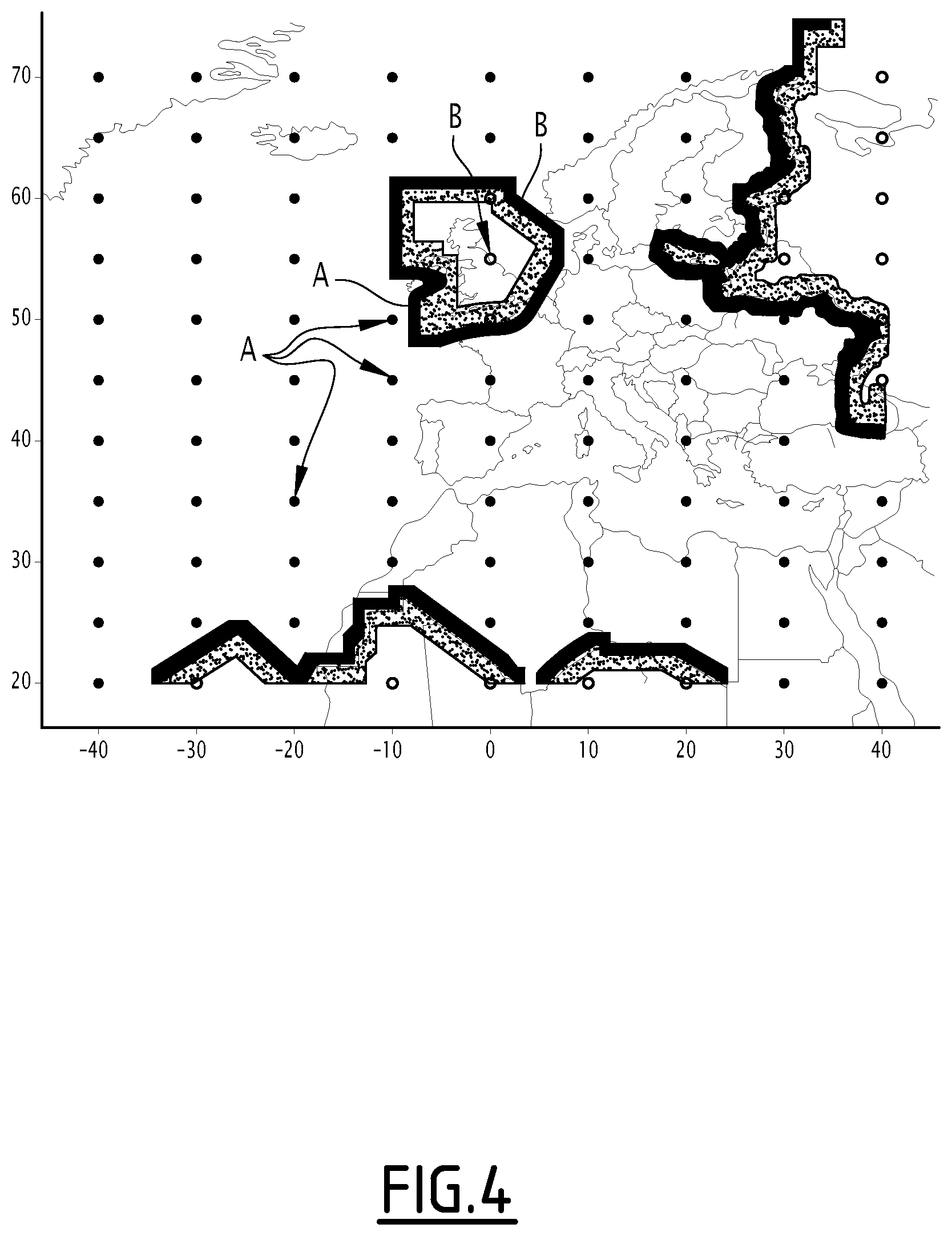 Patent US12579899 Figure 4 – Method for selecting at least one satellite navigation service provider and associated selection system